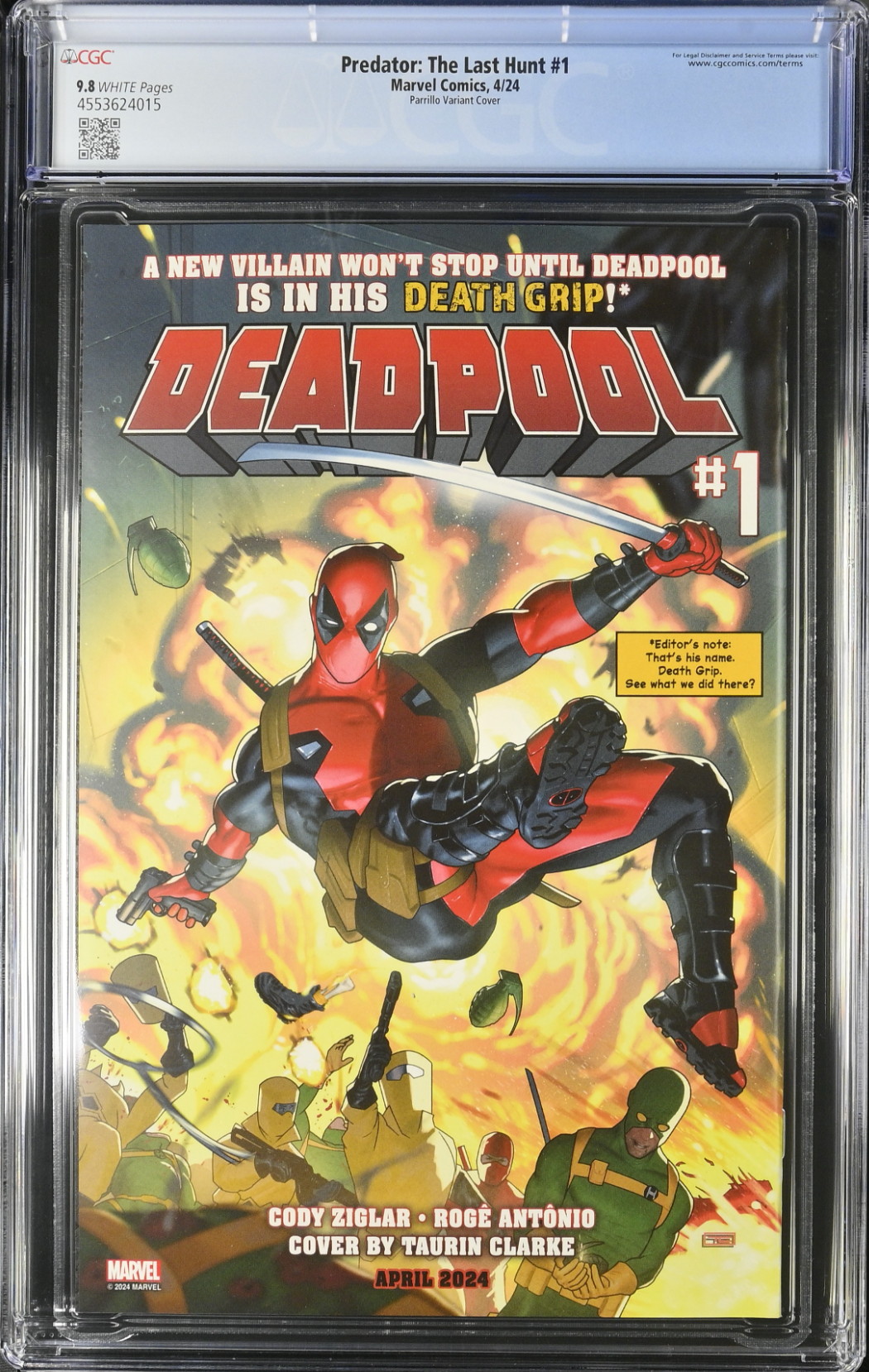 Predator: The Last Hunt #1 Parrillo 1:25 Retailer Incentive Variant CGC 9.8