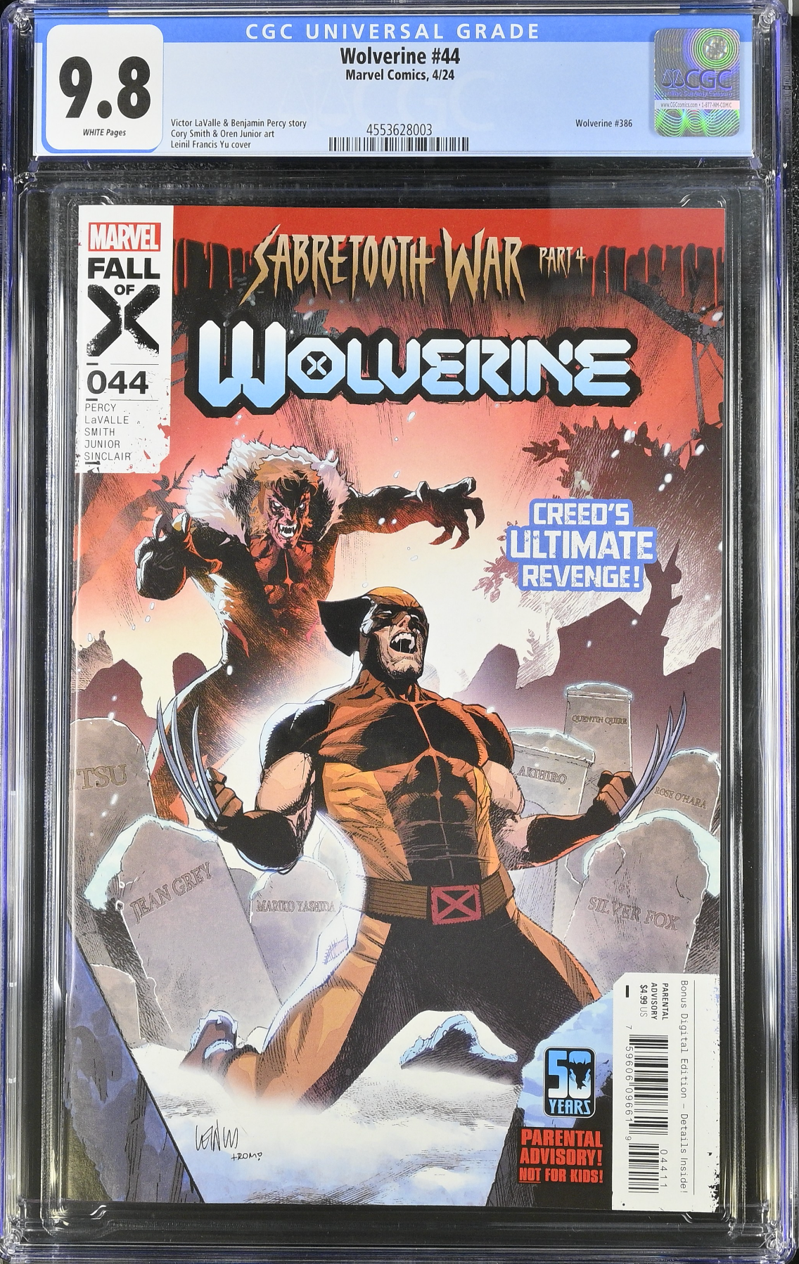 Wolverine #44 GC 9.8