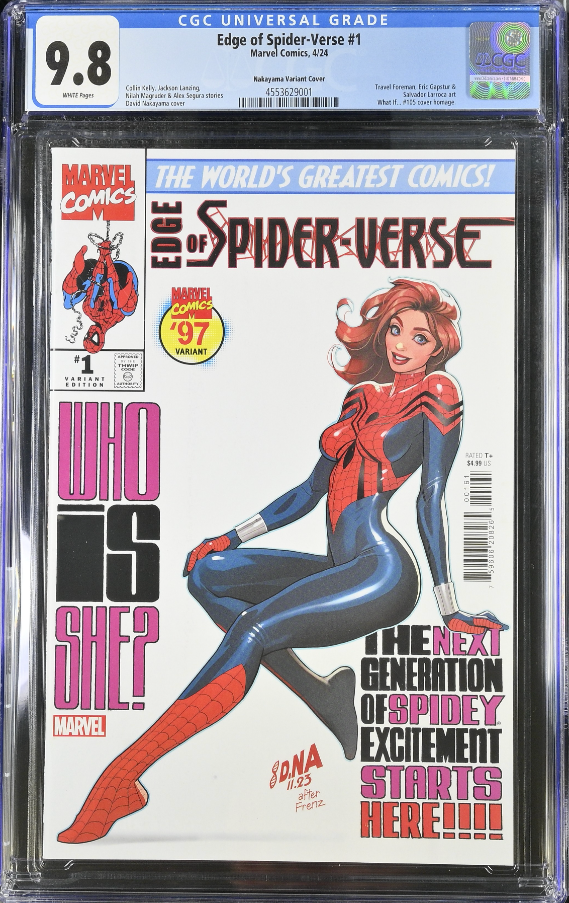 Edge of Spider-Verse (2024) #1 Nakayama Variant CGC 9.8