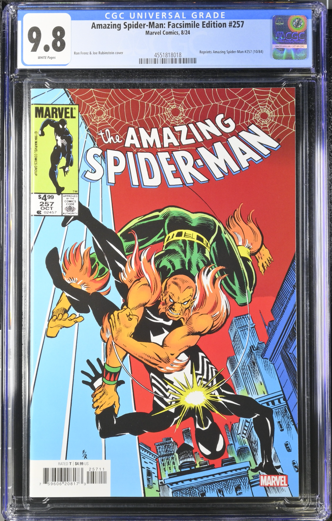 Amazing Spider-Man #257 Facsimile Edition CGC 9.8