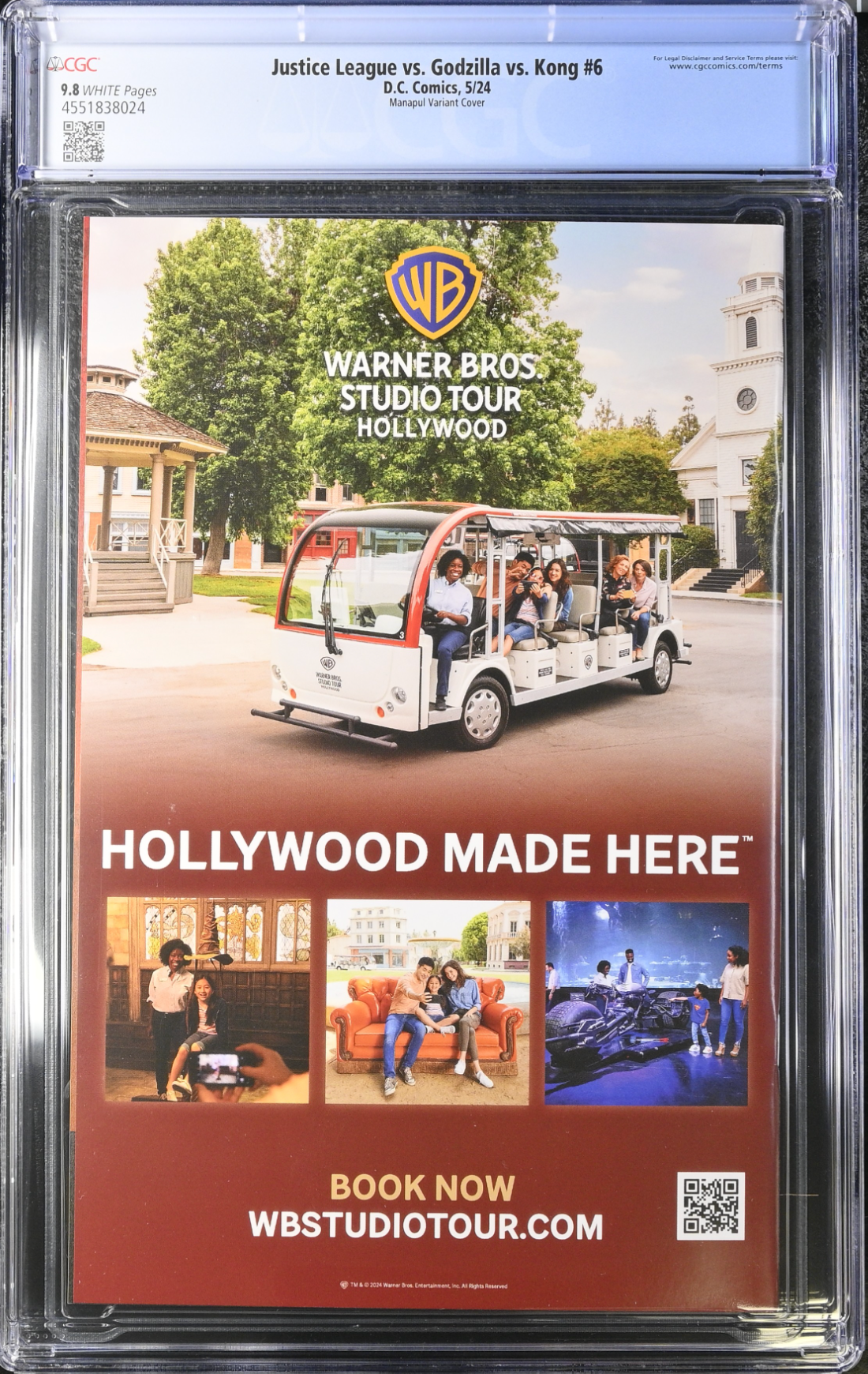 Justice League vs. Godzilla vs. Kong #6 Manapul Variant CGC 9.8