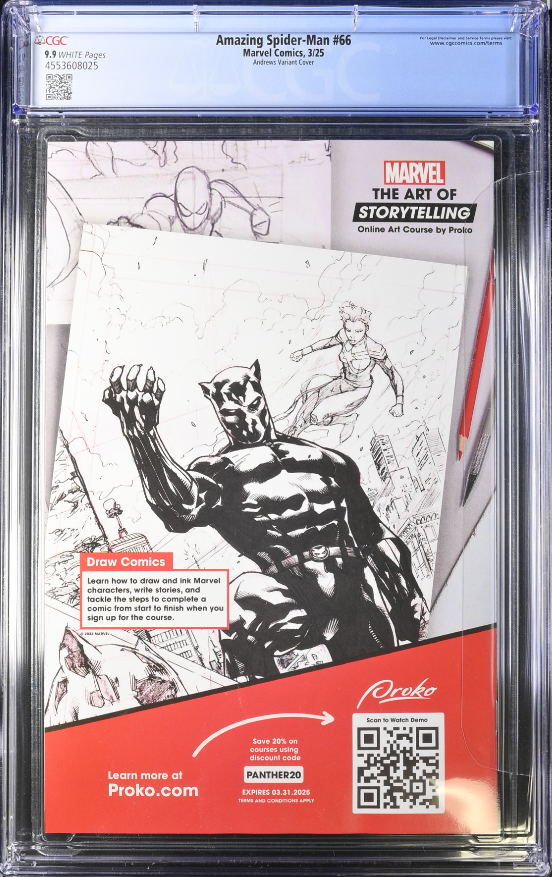 Amazing Spider-Man #66 Andrews Variant CGC 9.9