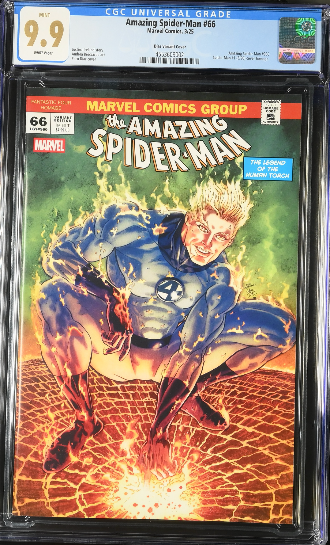Amazing Spider-Man #66 Diaz Variant CGC 9.9
