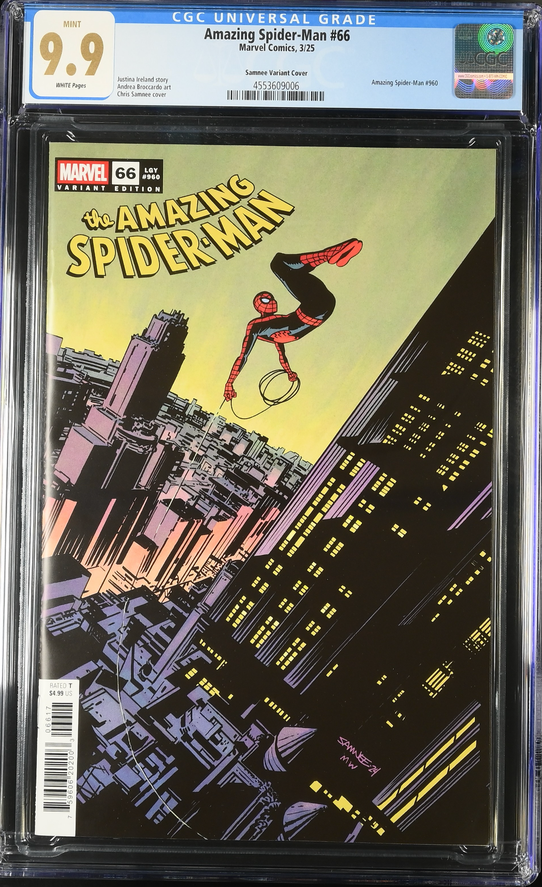 Amazing Spider-Man #66 Samnee 1:25 Retailer Incentive Variant CGC 9.9