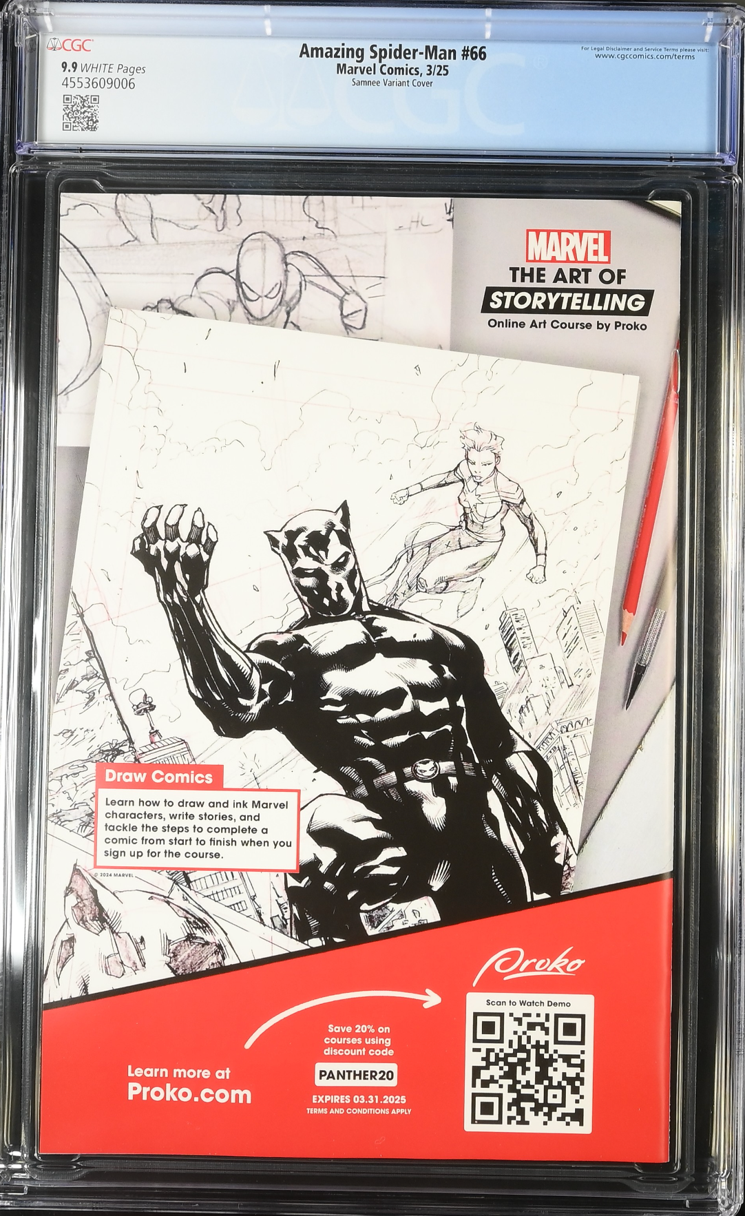 Amazing Spider-Man #66 Samnee 1:25 Retailer Incentive Variant CGC 9.9