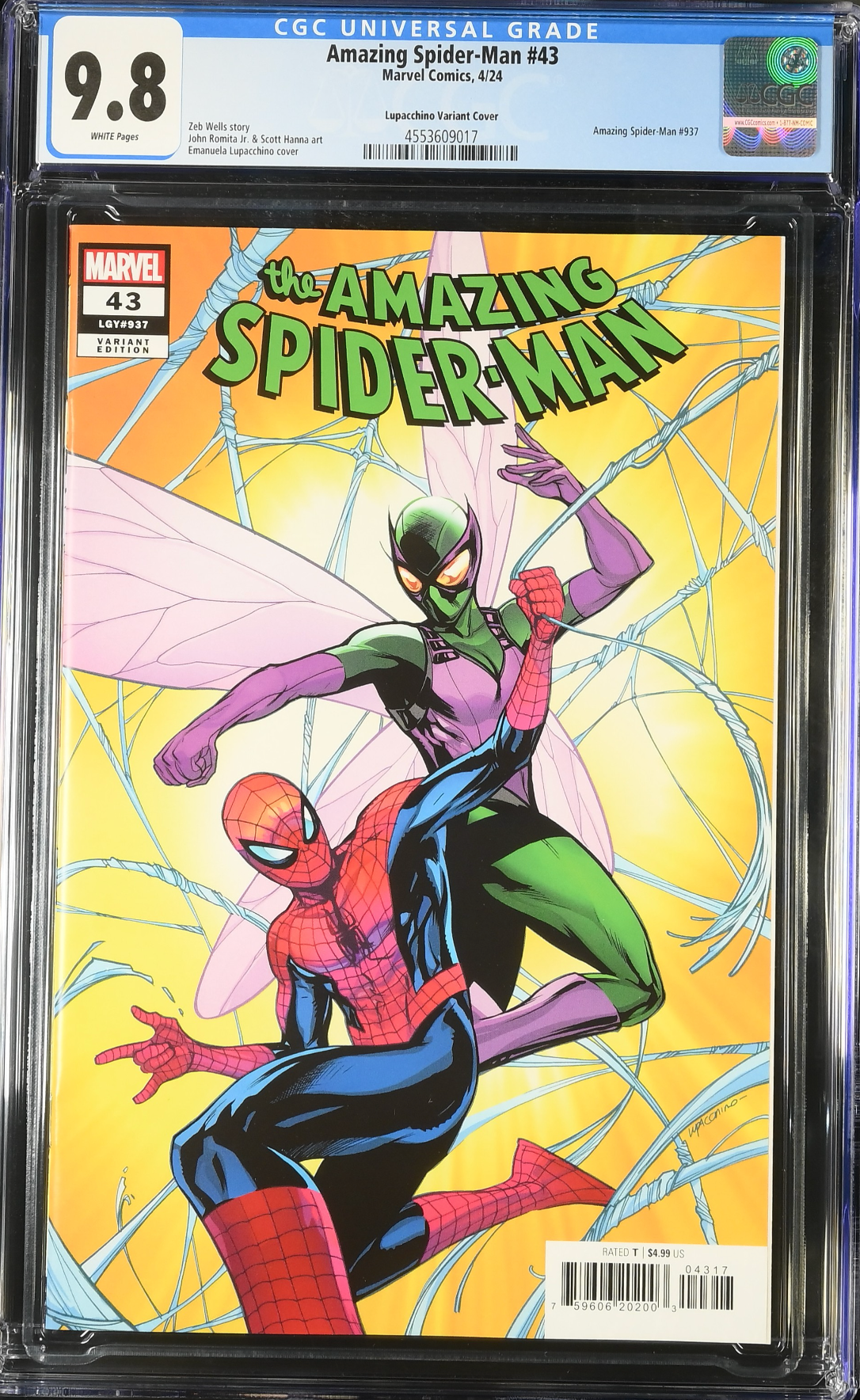 Amazing Spider-Man #43 Luppachino 1:25 Retailer Incentive Variant CGC 9.8