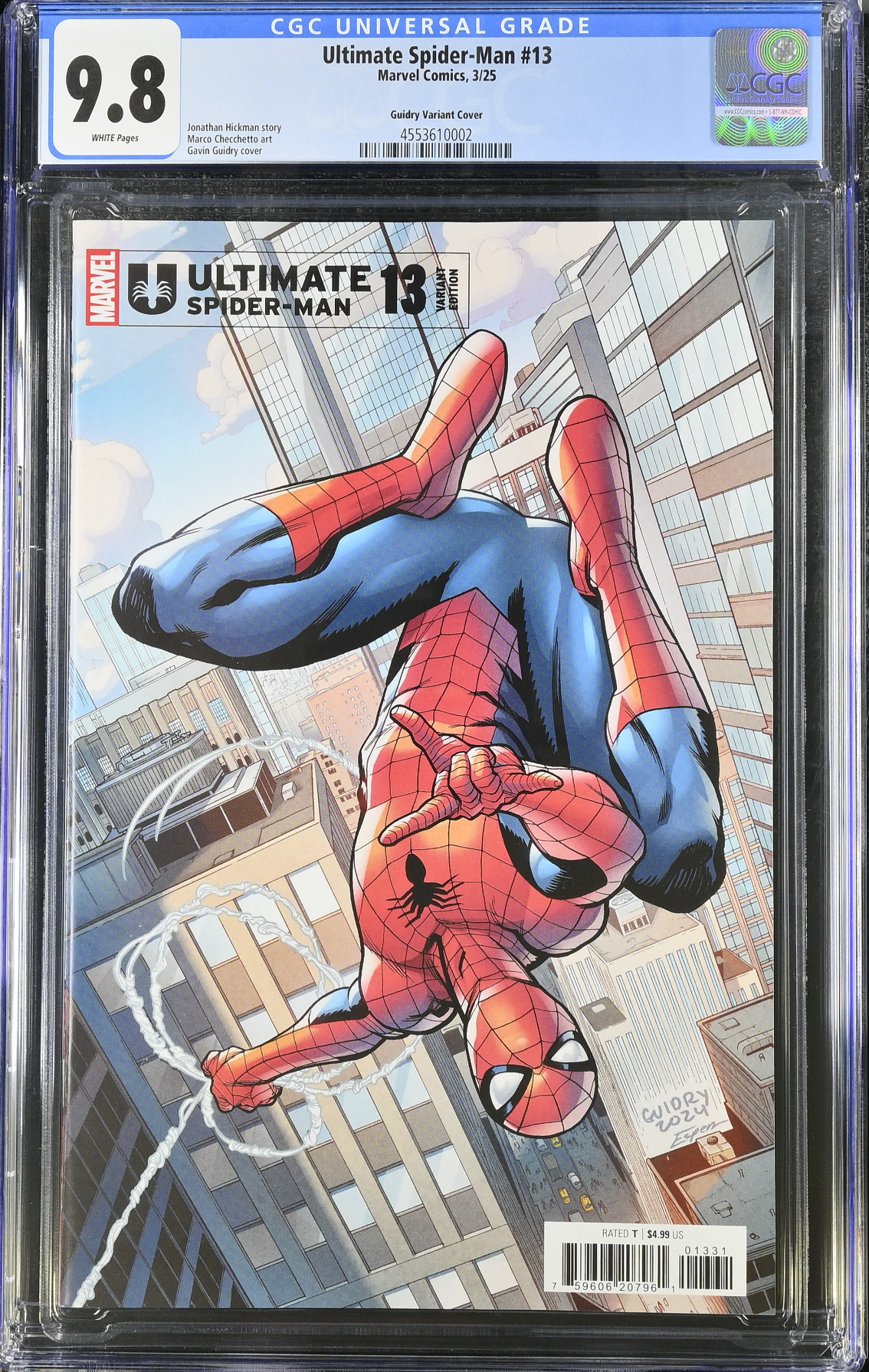 Ultimate Spider-Man #13 Guidry Variant CGC 9.8