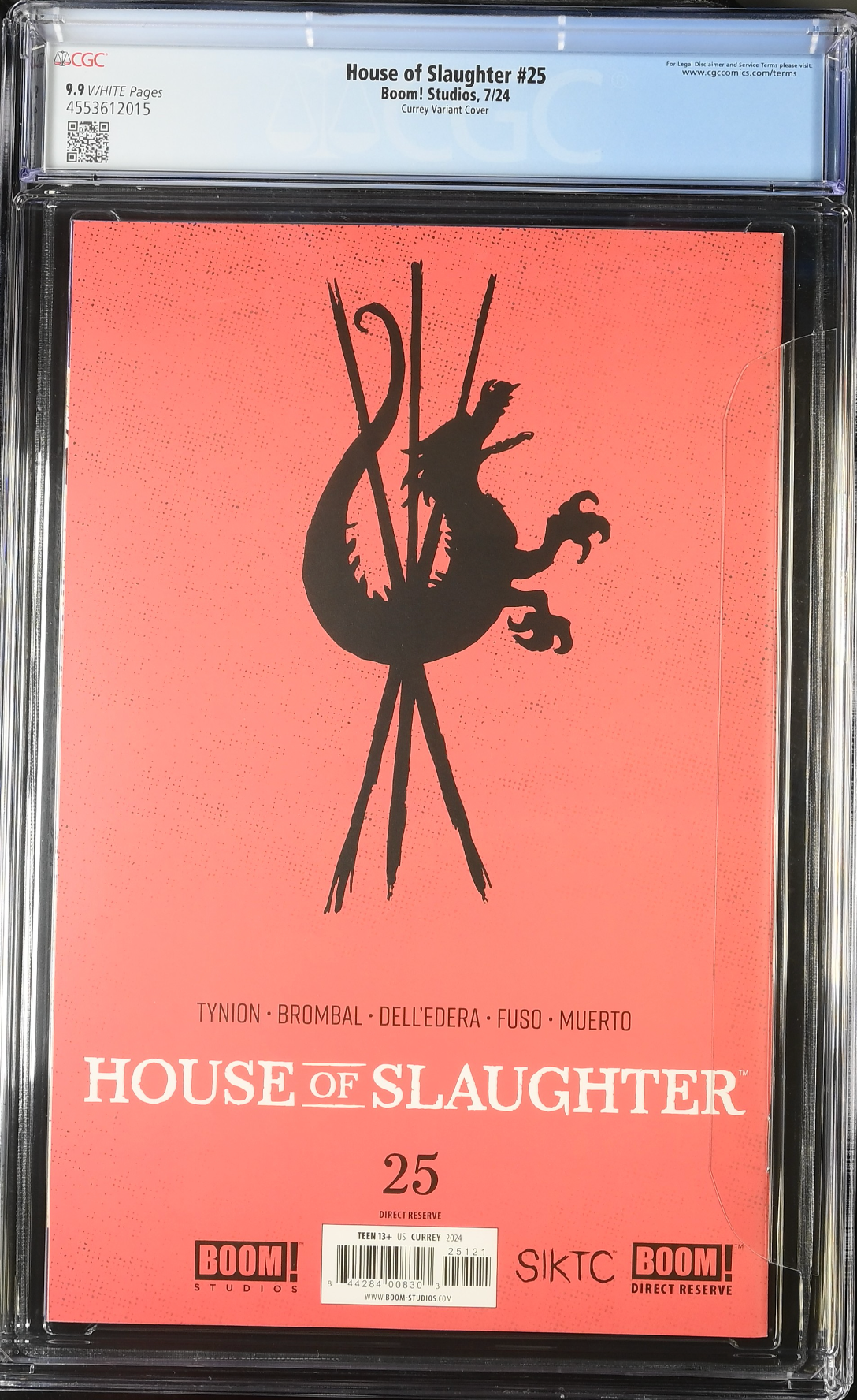 House of Slaughter #25 SDCC Currey Connecting Virgin Variant CGC 9.9