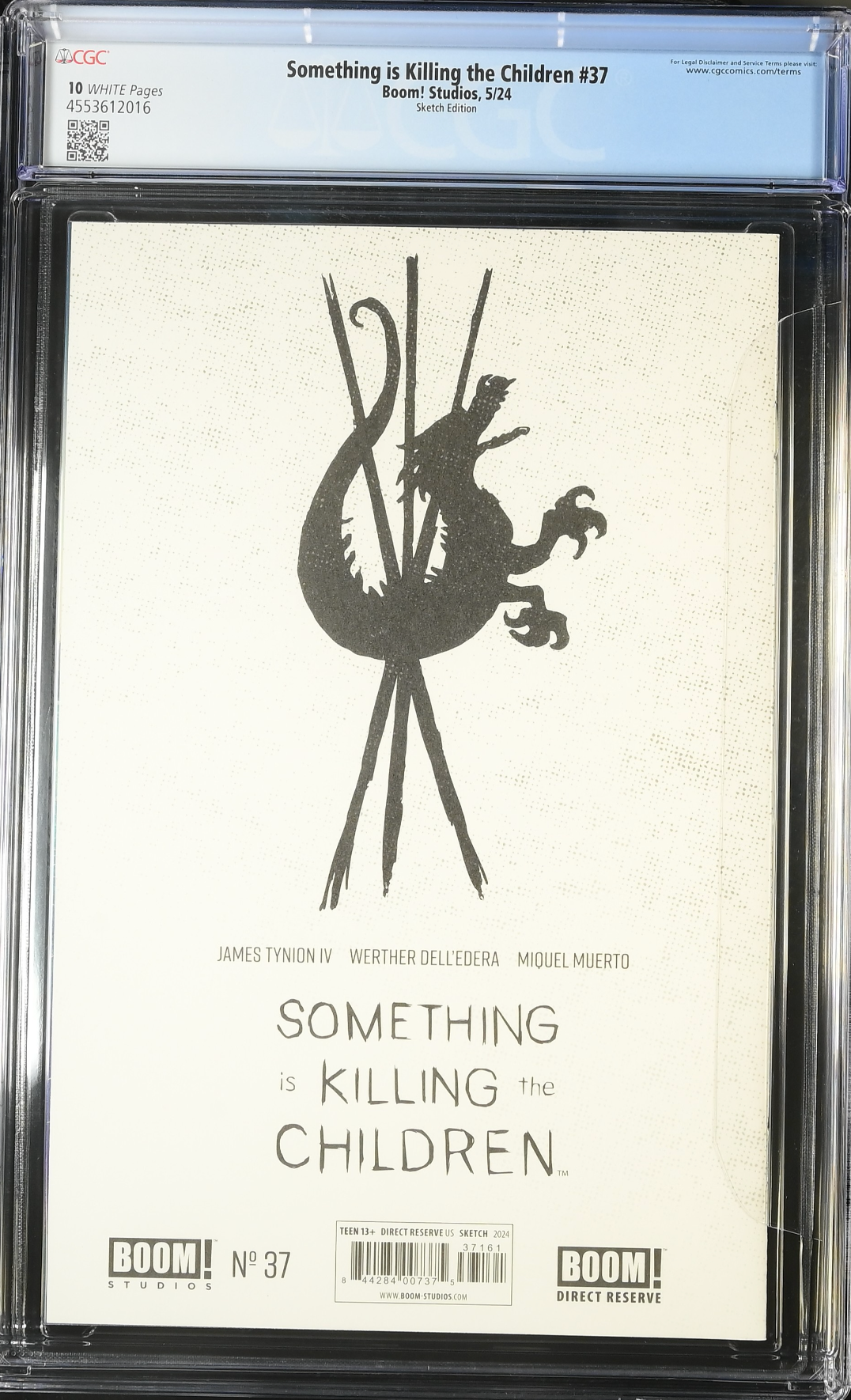 Something is Killing the Children #37 SDCC Gold Spot Foil Block Sketch Variant CGC 10