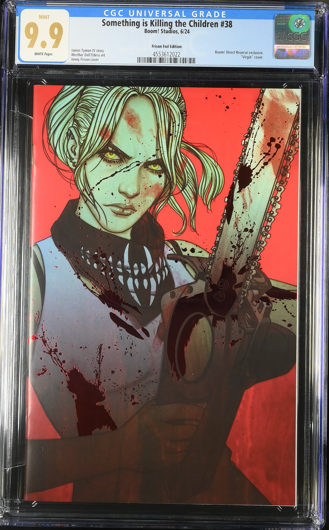 Something is Killing the Children #38 SDCC Jenny Frison Spot Foil Virgin Variant CGC 9.9