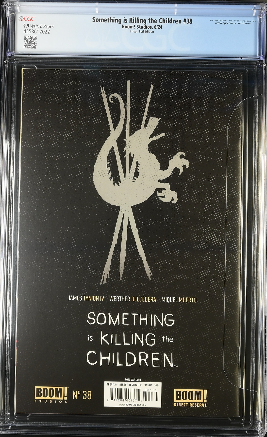 Something is Killing the Children #38 SDCC Jenny Frison Spot Foil Virgin Variant CGC 9.9