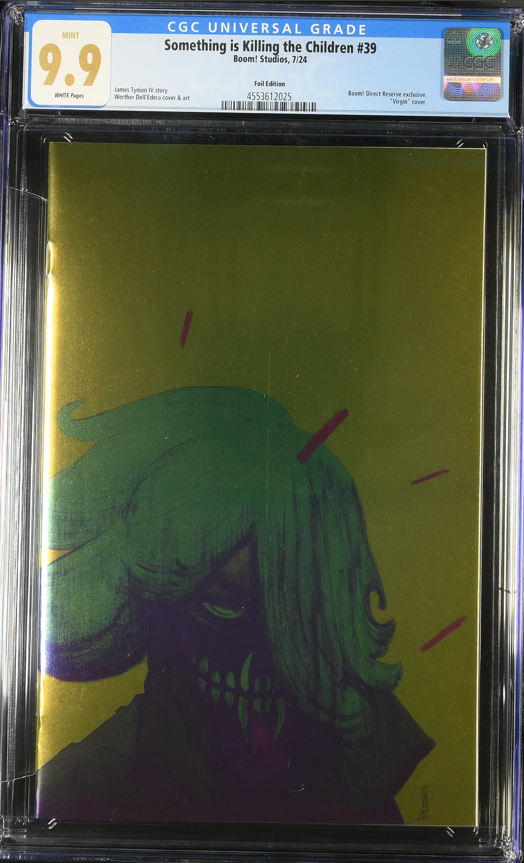 Something is Killing the Children #39 SDCC Dell'Edera Foil Virgin Variant CGC 9.9
