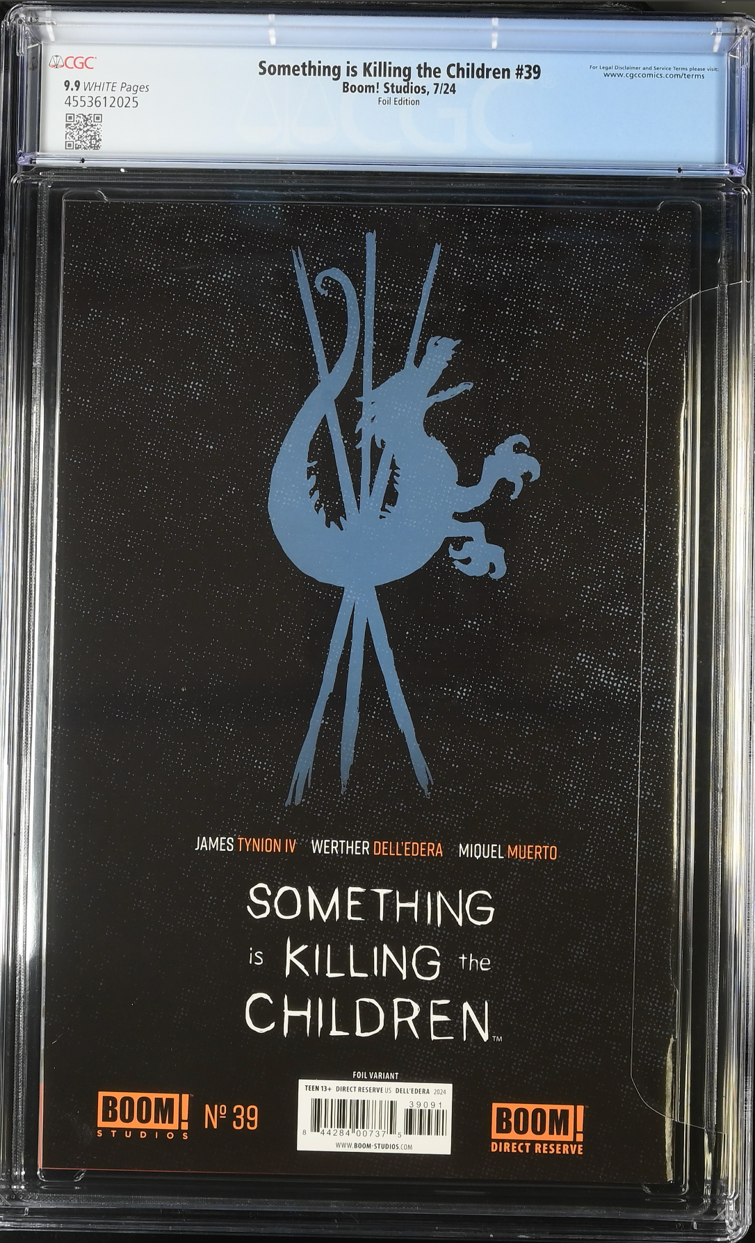 Something is Killing the Children #39 SDCC Dell'Edera Foil Virgin Variant CGC 9.9