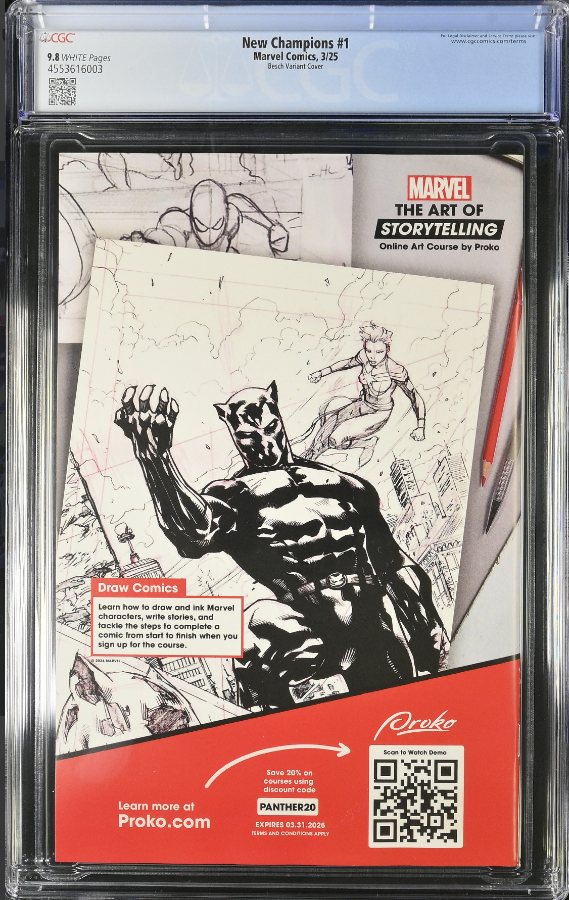 New Champions #1 Besch Variant CGC 9.8