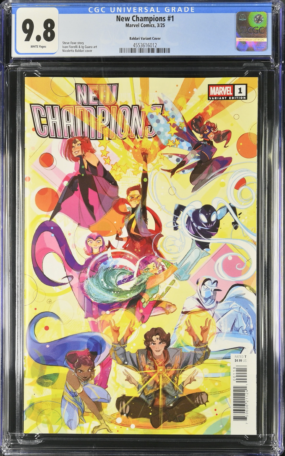 New Champions #1 Baldari 1:25 Retailer Incentive Variant CGC 9.8