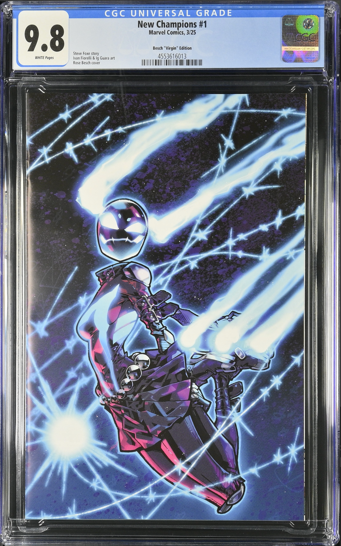 New Champions #1 Besch 1:50 Virgin Retailer Incentive Variant CGC 9.8