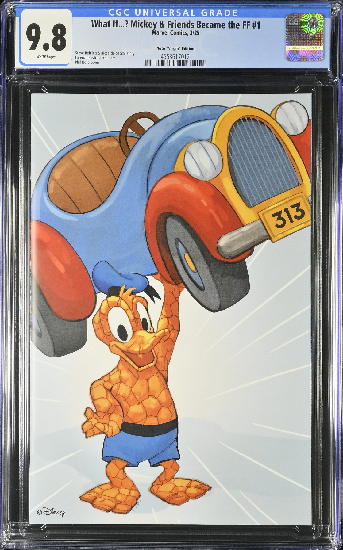 Marvel & Disney: What If...? Mickey & Friends Became the Fantastic Four #1 Noto 1:50 Virgin Retailer Incentive Variant CGC 9.8