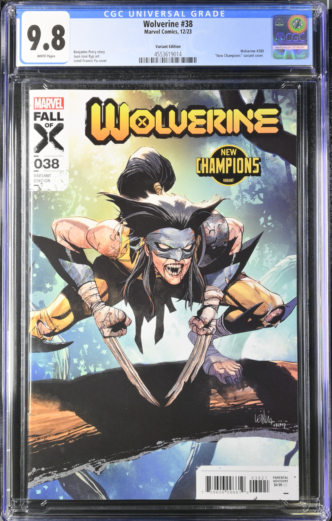 Wolverine #38 Yu Variant CGC 9.8