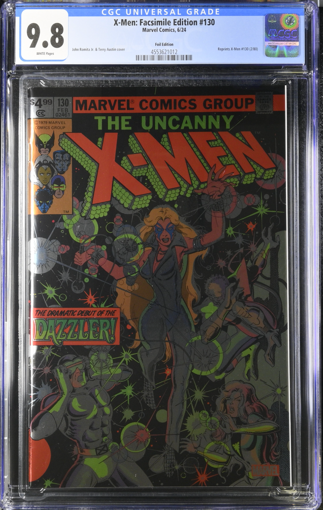 X-Men #130 Facsimile Foil Edition CGC 9.8