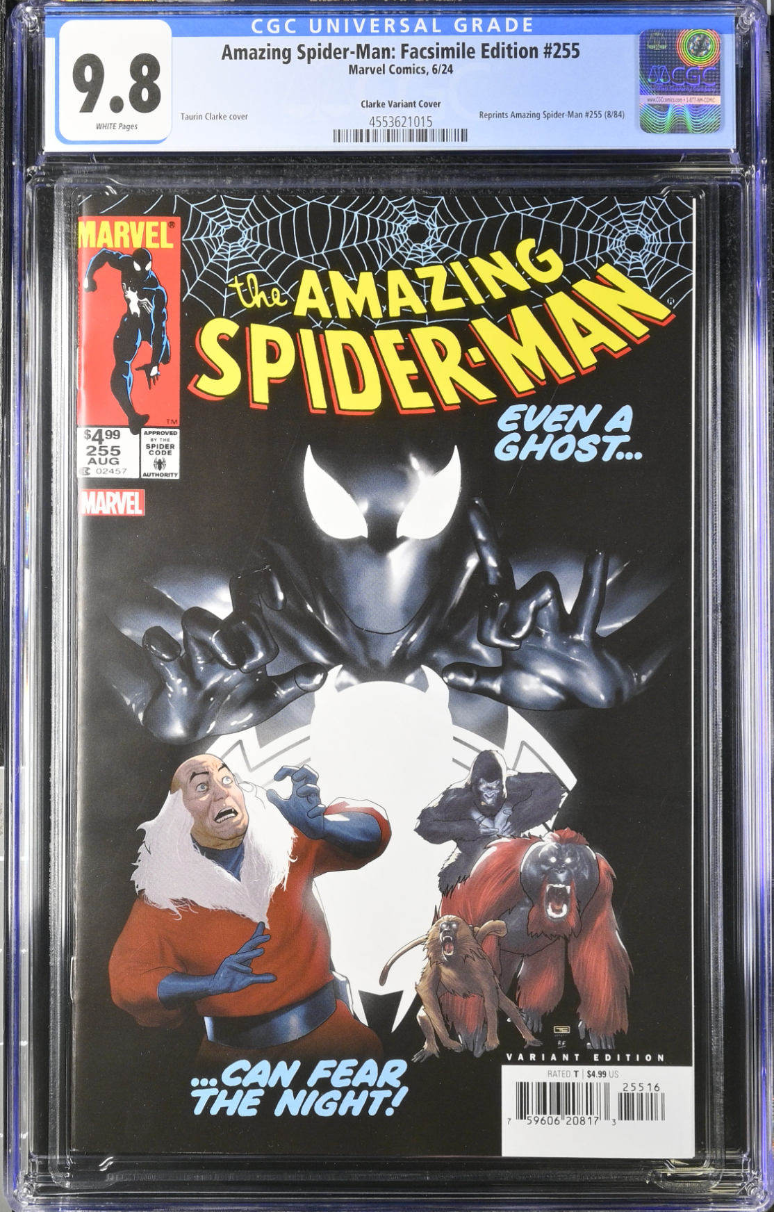 Amazing Spider-Man #255 Facsimile Edition Clarke 1:25 Retailer Incentive Variant CGC 9.8