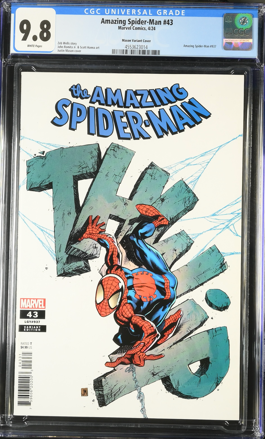 Amazing Spider-Man #43 Mason Variant CGC 9.8