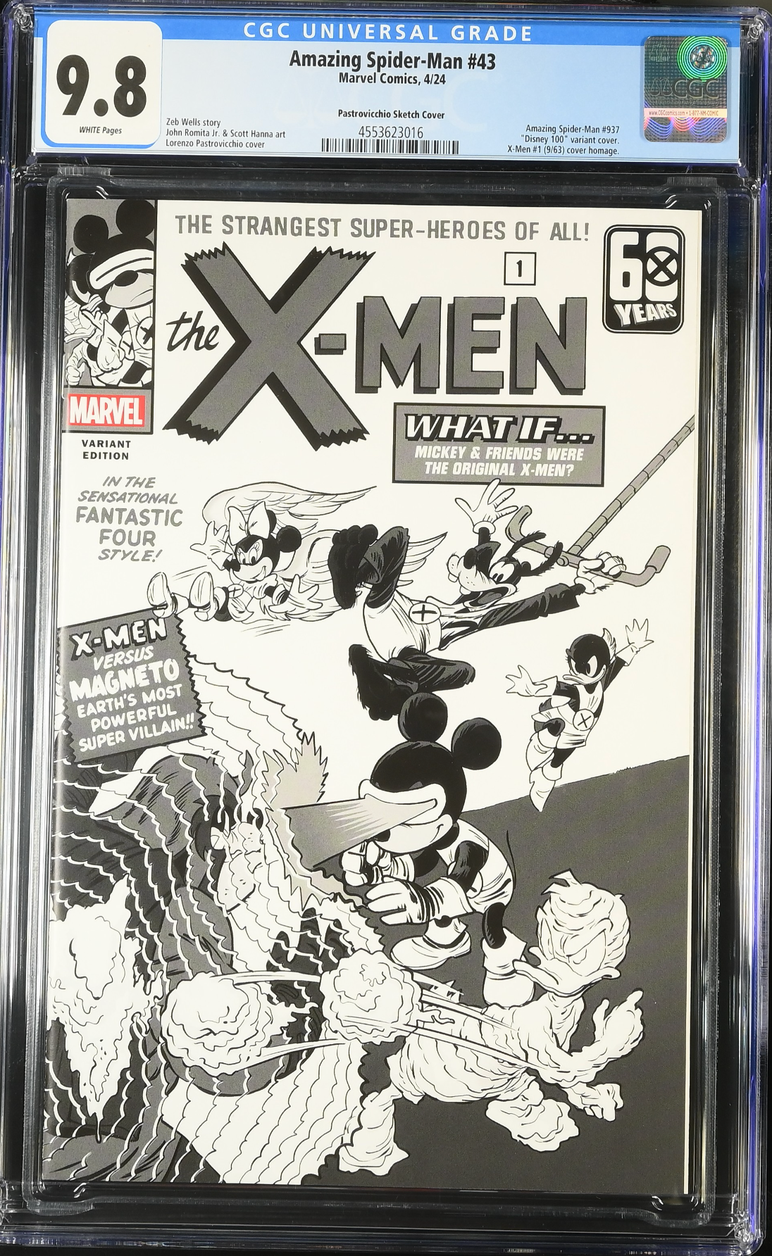 Amazing Spider-Man #43 Disney What if? 1:100 Retailer Incentive Variant CGC 9.8