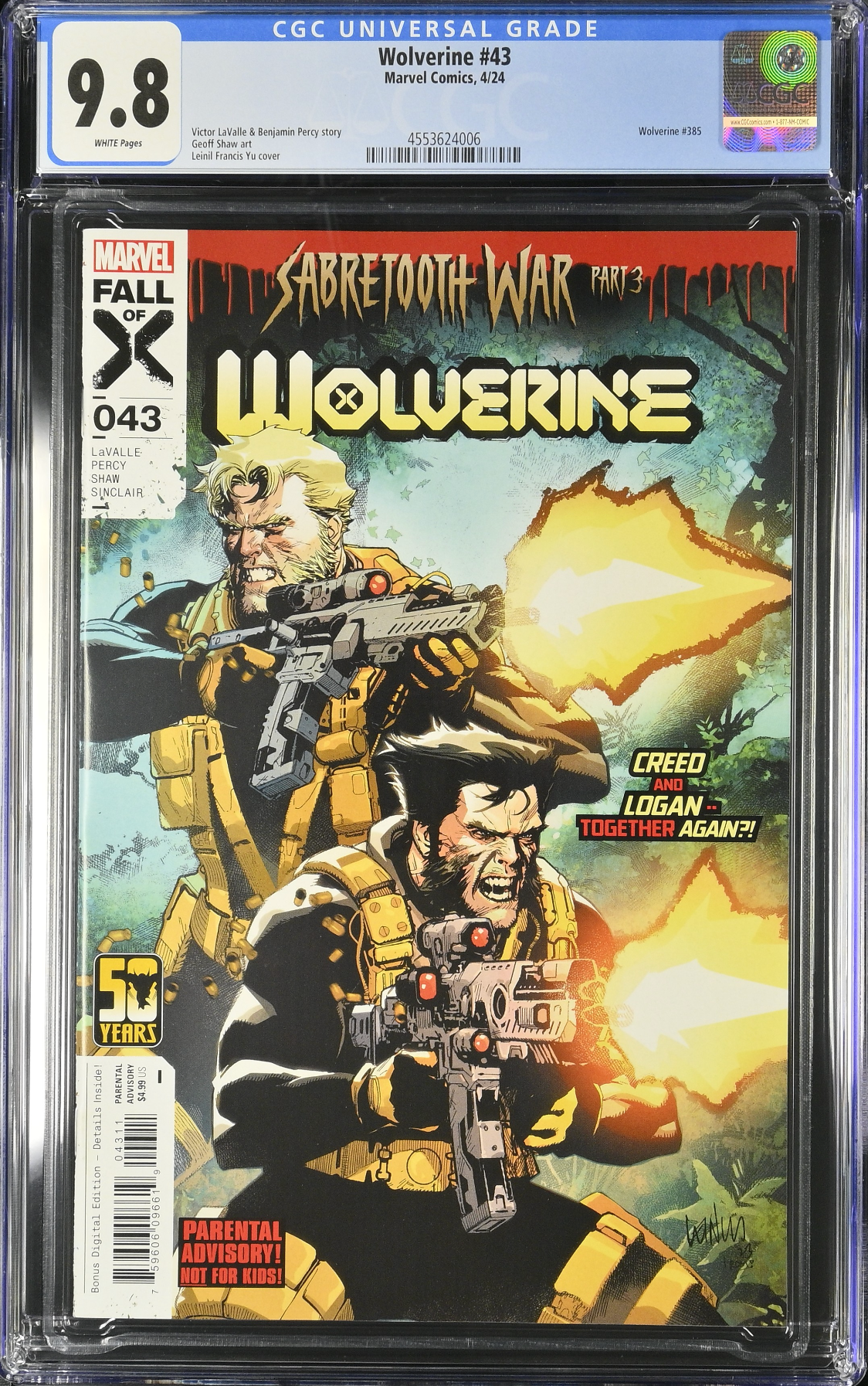 Wolverine #43 CGC 9.8