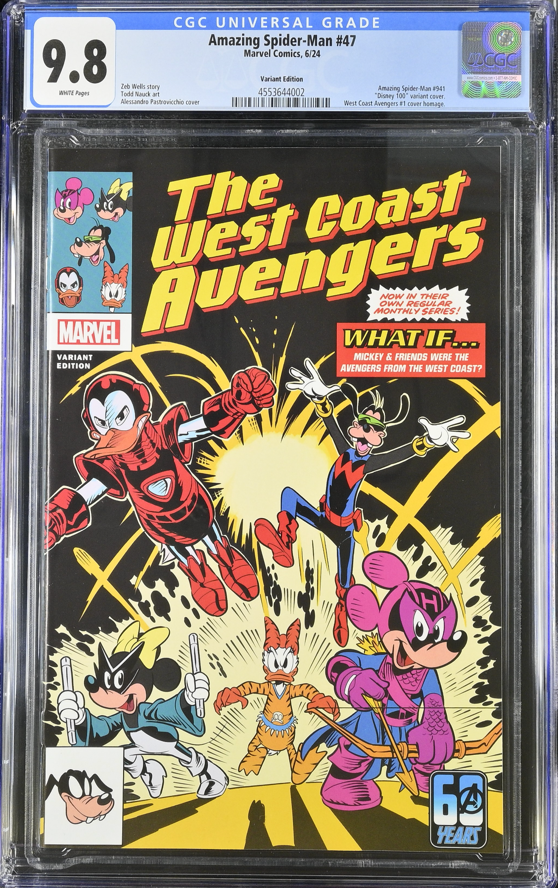 Amazing Spider-Man #47 Disney What if? Variant CGC 9.8