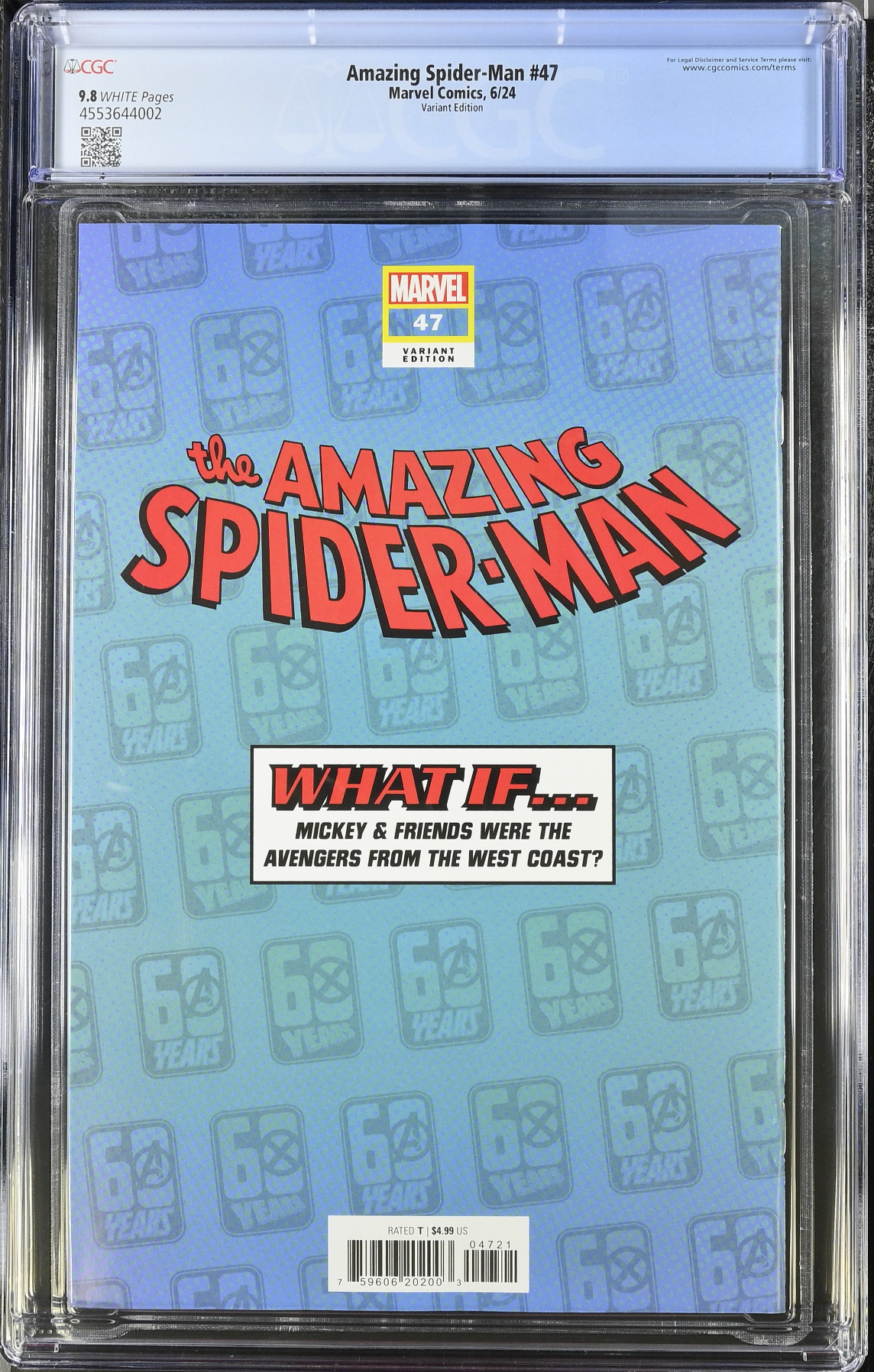 Amazing Spider-Man #47 Disney What if? Variant CGC 9.8