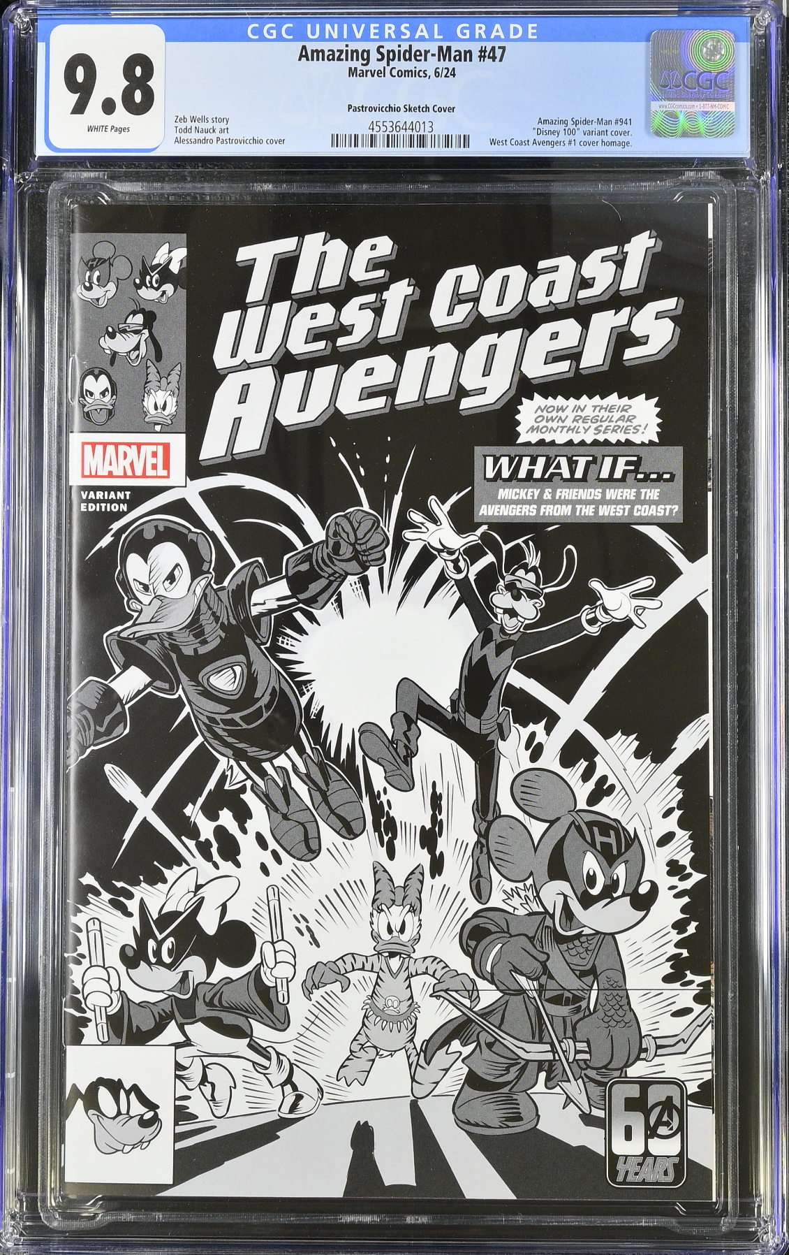 Amazing Spider-Man #47 Disney What if? 1:100 Retailer Incentive Variant CGC 9.8