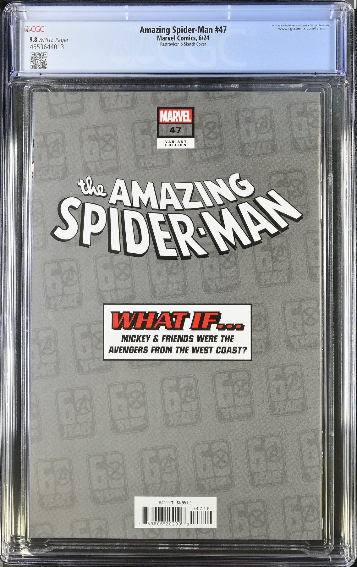 Amazing Spider-Man #47 Disney What if? 1:100 Retailer Incentive Variant CGC 9.8
