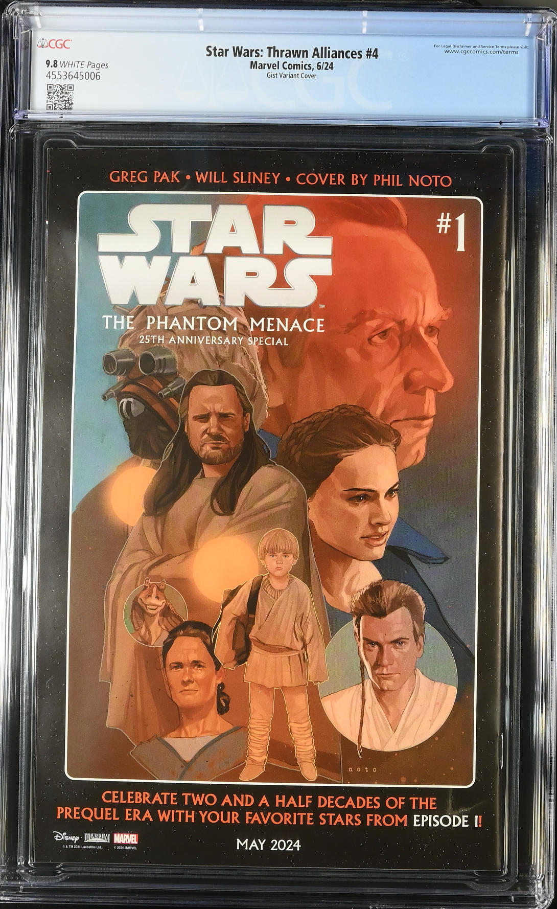 Star Wars: Thrawn Alliances #4 Gist 1:25 Retailer Incentive Variant CGC 9.8