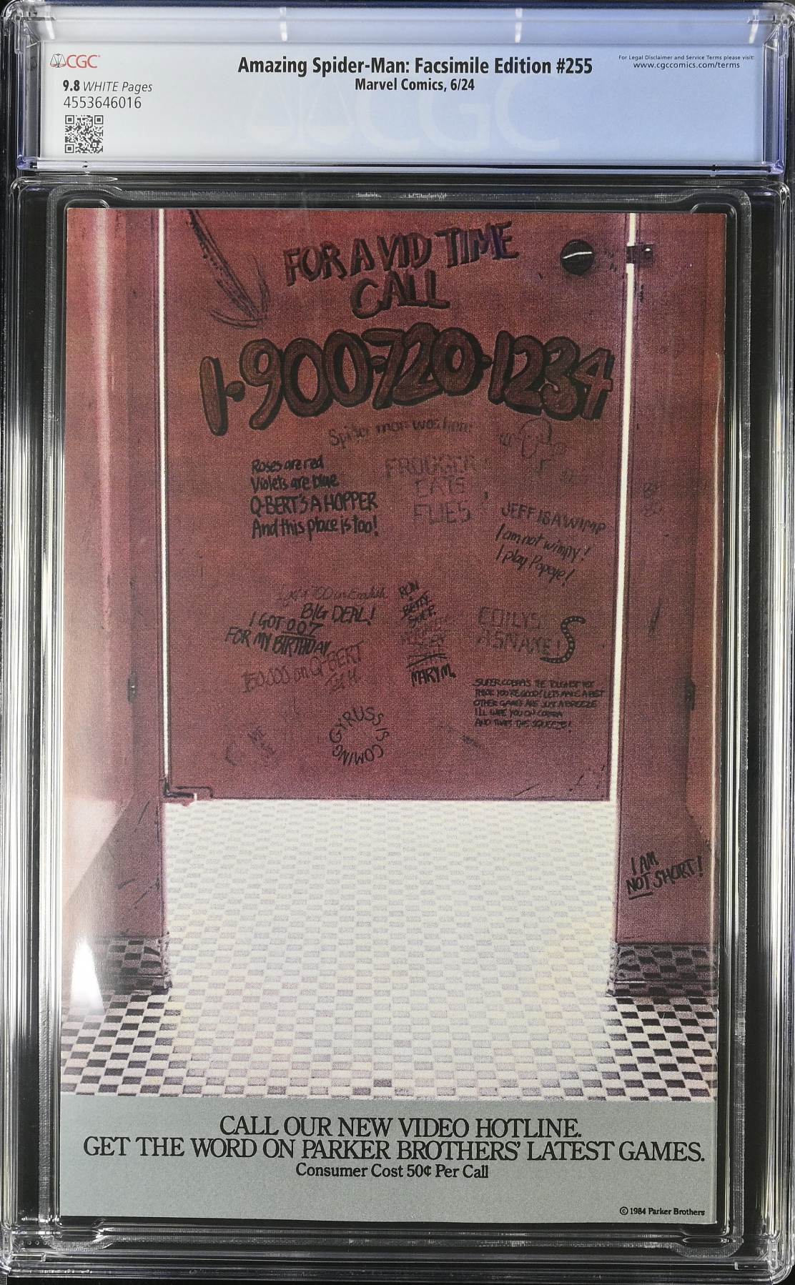 Amazing Spider-Man #255 Facsimile Edition CGC 9.8