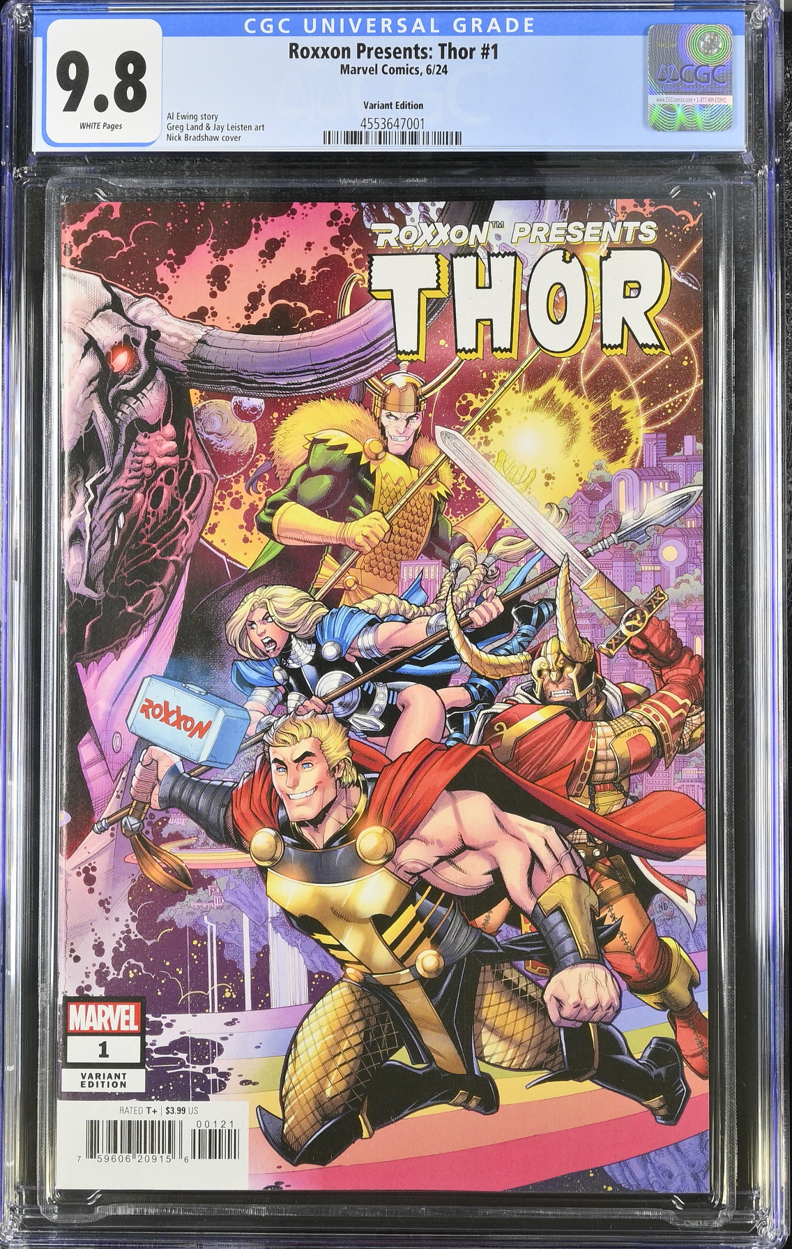 Roxxon Presents: Thor #1 Bradshaw Connecting Variant CGC 9.8