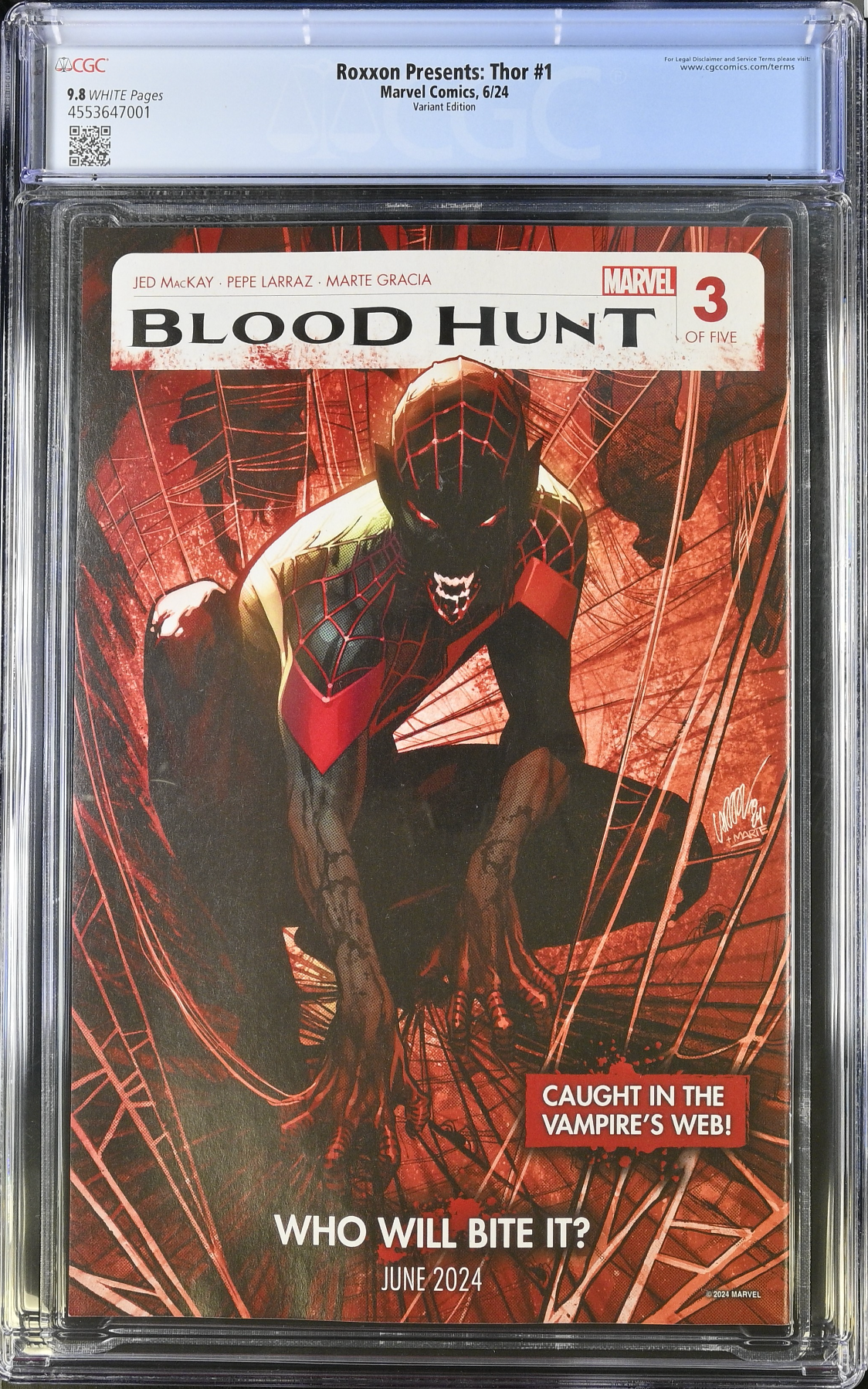Roxxon Presents: Thor #1 Bradshaw Connecting Variant CGC 9.8
