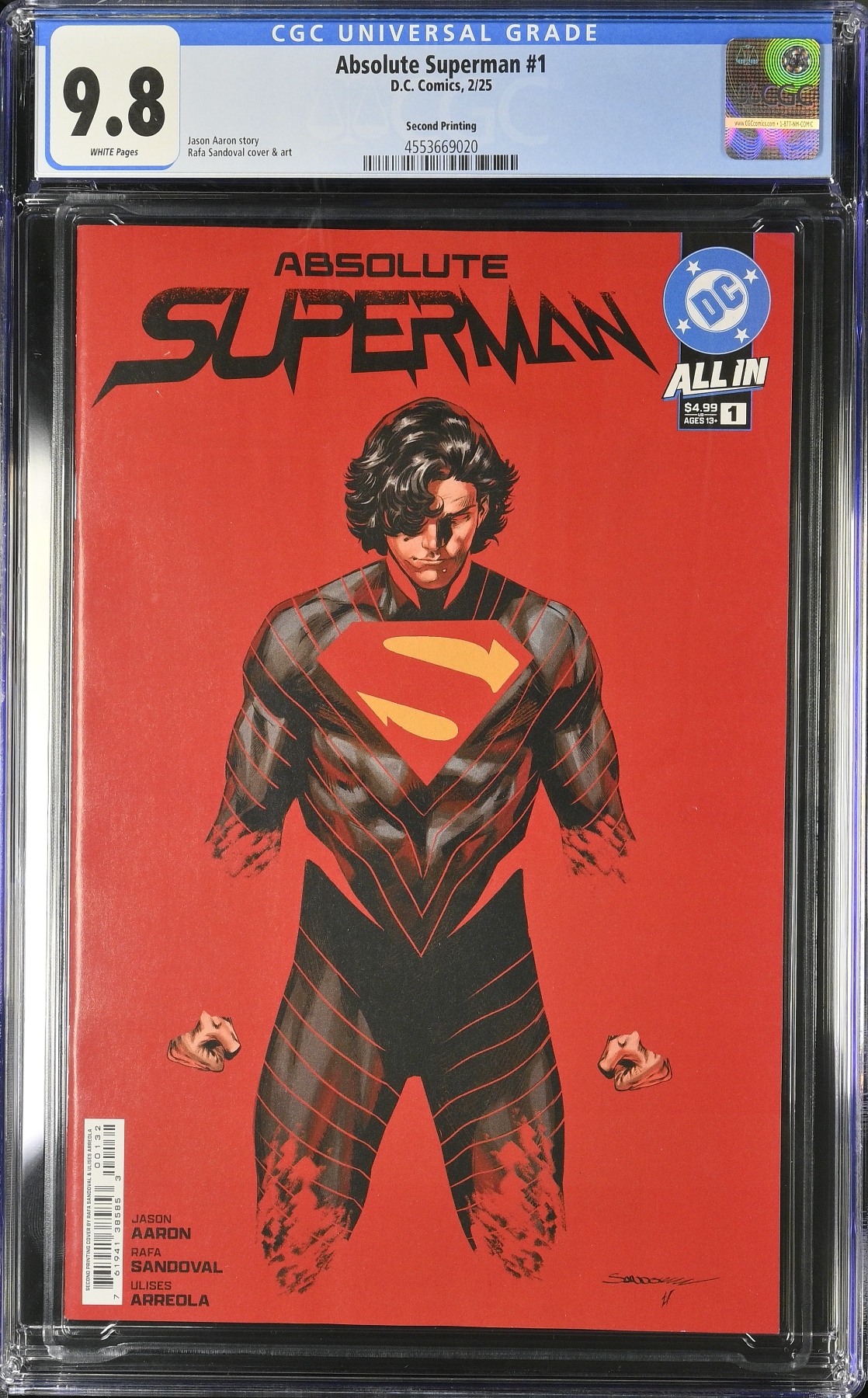 Absolute Superman #1 Second Printing CGC 9.8