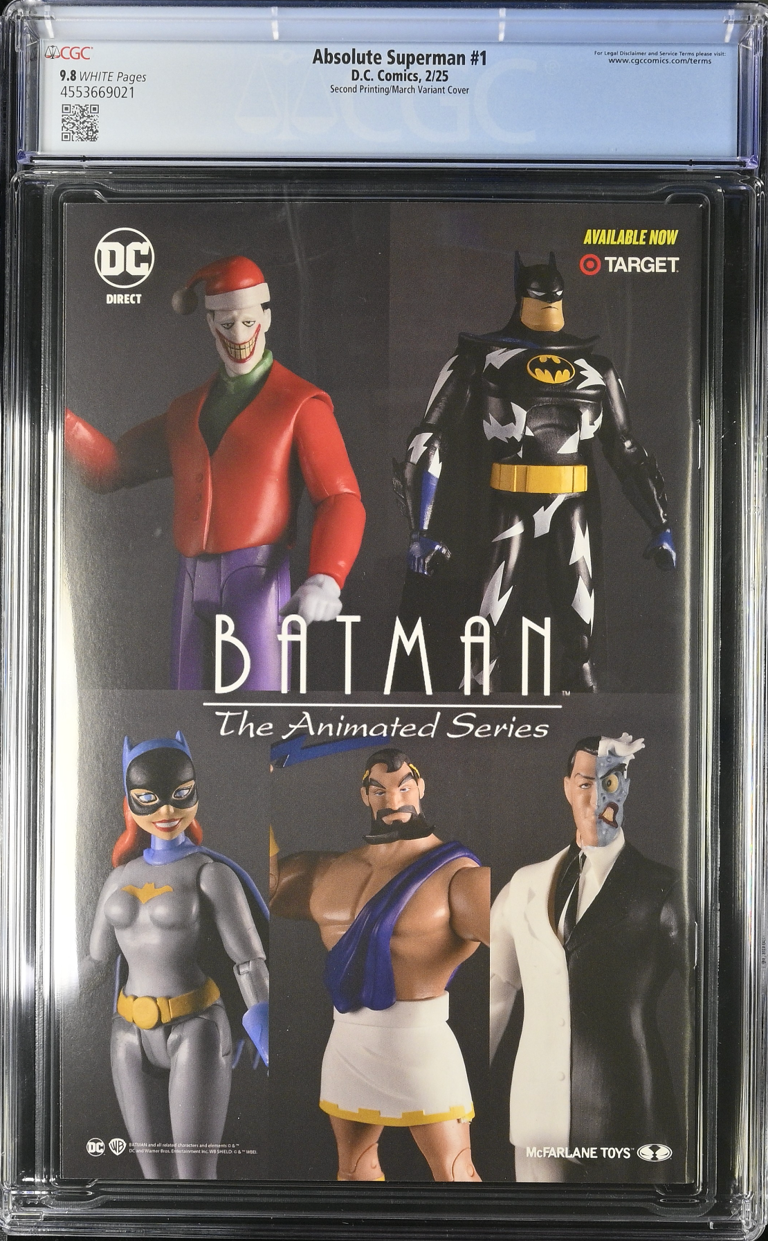 Absolute Superman #1 Second Printing March Variant CGC 9.8