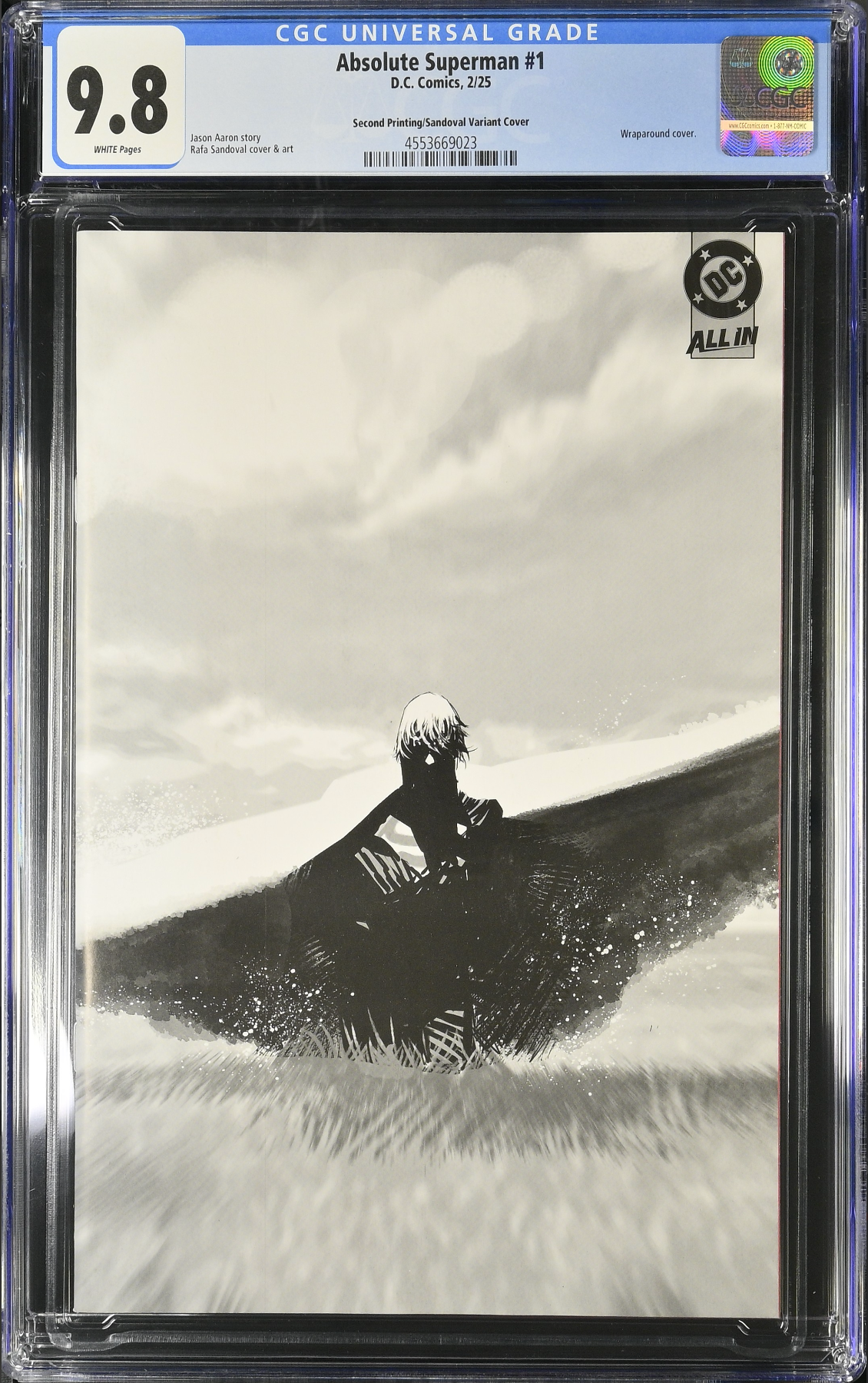 Absolute Superman #1 Second Printing Sandoval 1:25 Retailer Incentive Variant CGC 9.8