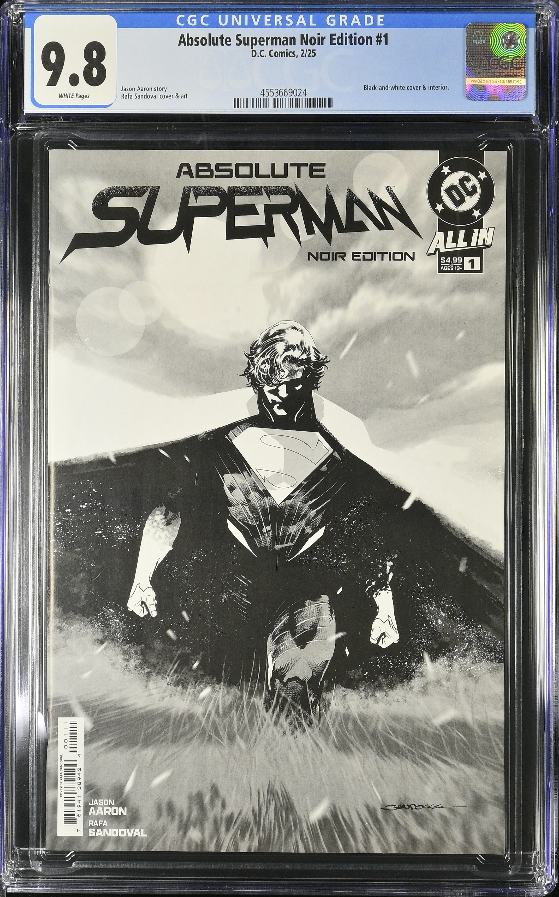 Absolute Superman Noir Edition #1 CGC 9.8