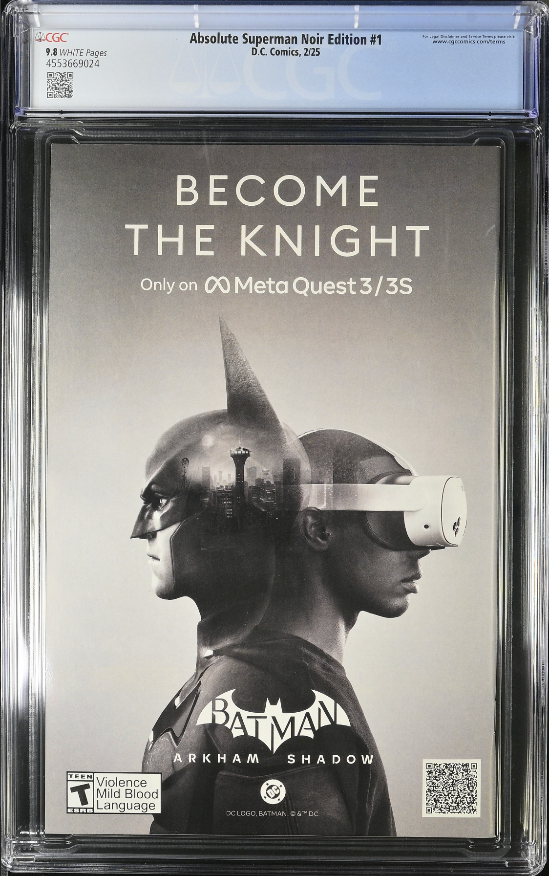 Absolute Superman Noir Edition #1 CGC 9.8