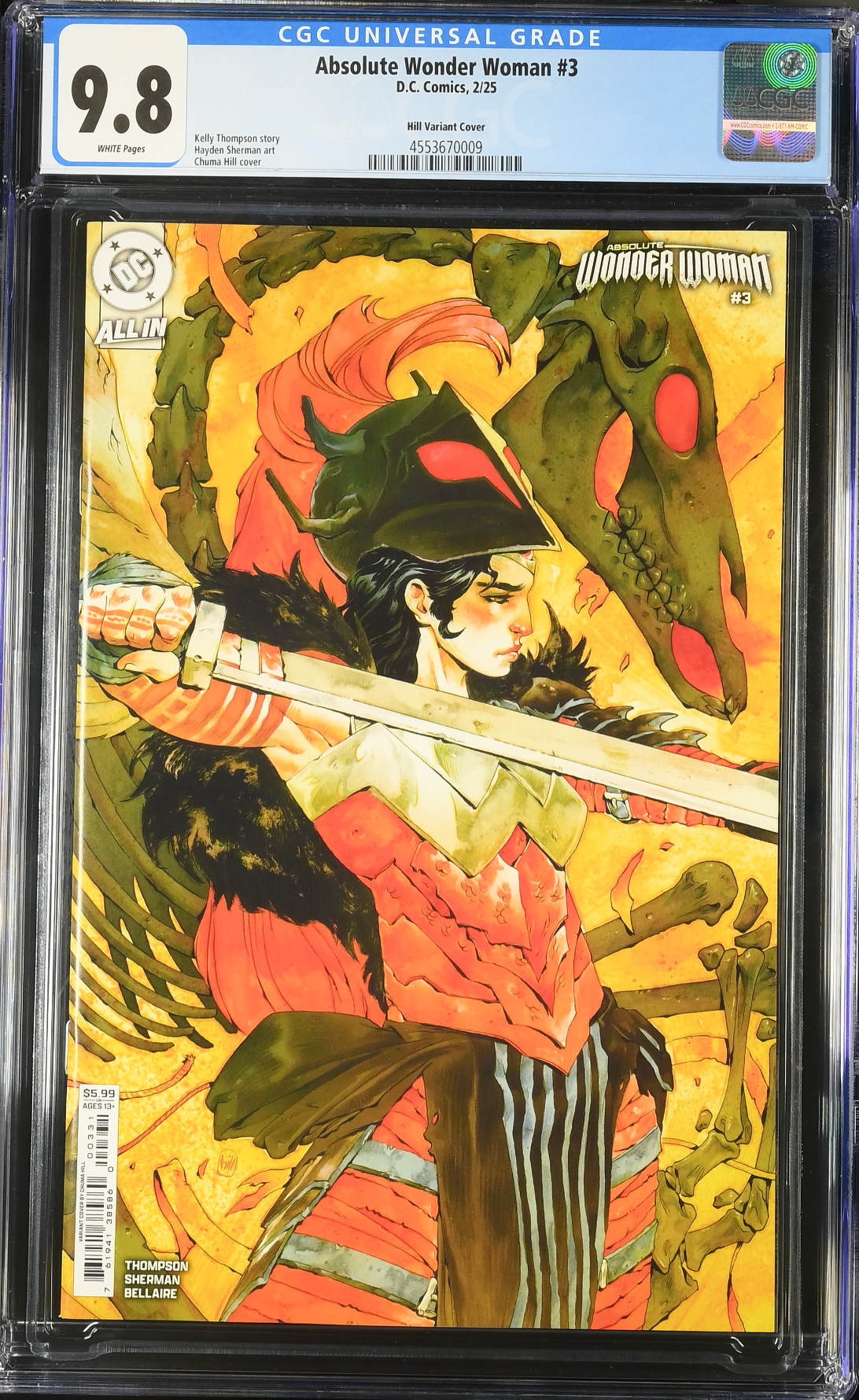 Absolute Wonder Woman #3 Hill Variant CGC 9.8