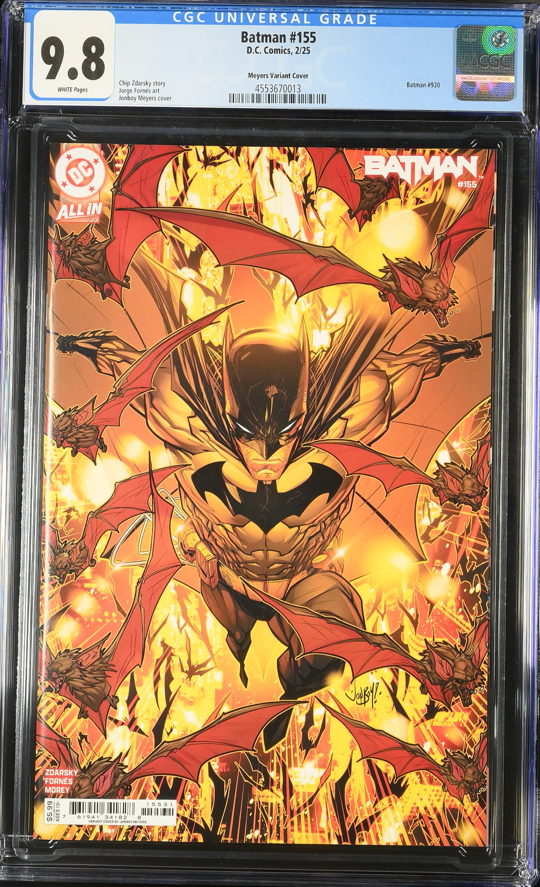 Batman #155 Meyers Variant CGC 9.8
