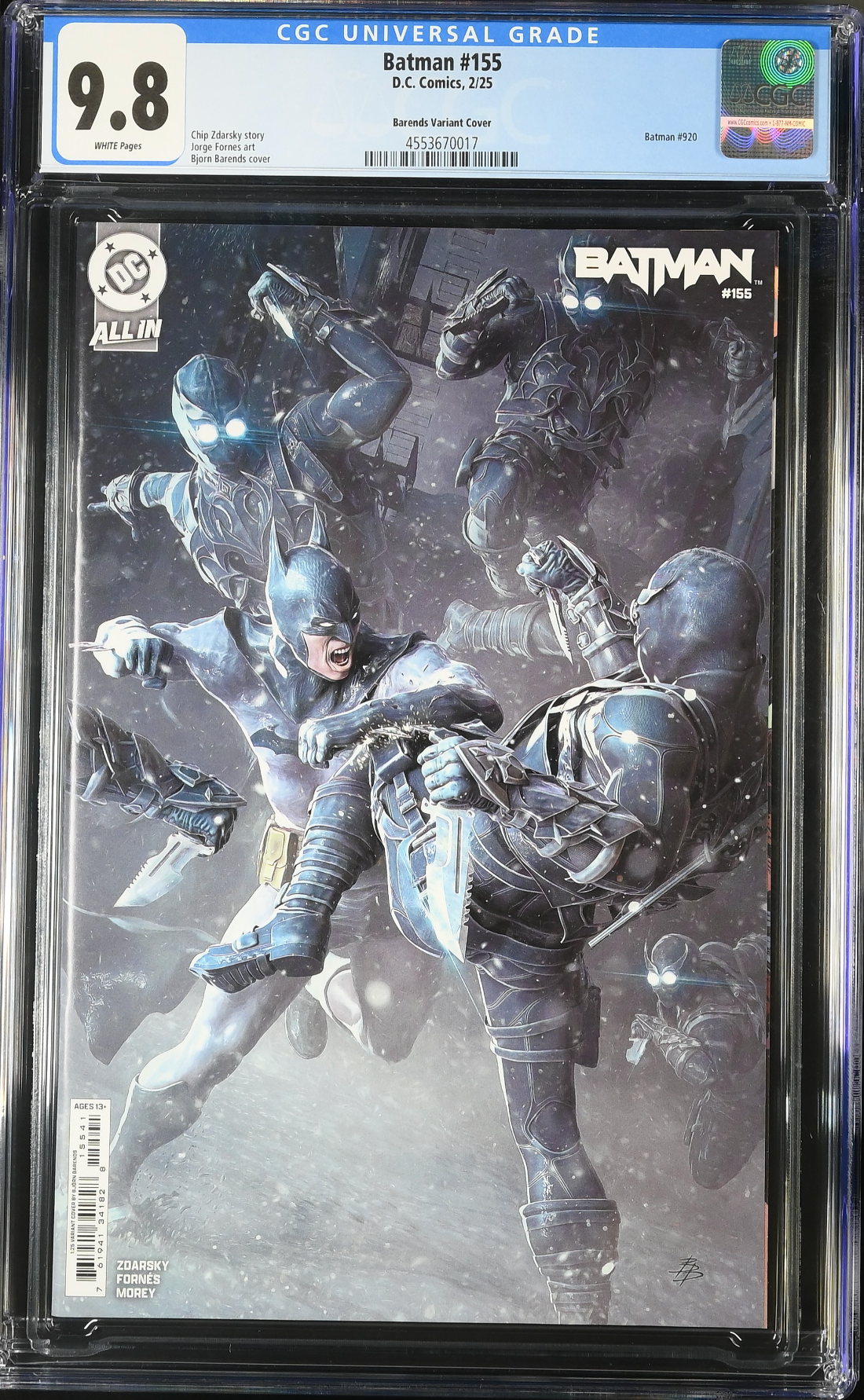 Batman #155 Barends 1:25 Retailer Incentive Variant CGC 9.8