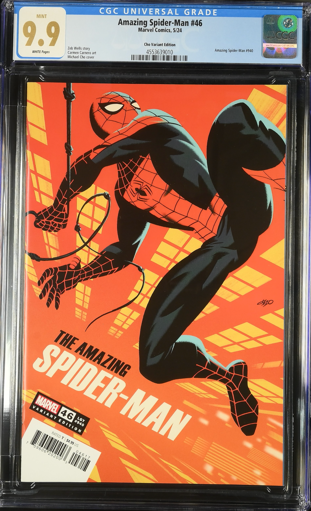 Amazing Spider-Man #46 Cho 1:25 Retailer Incentive Variant CGC 9.9