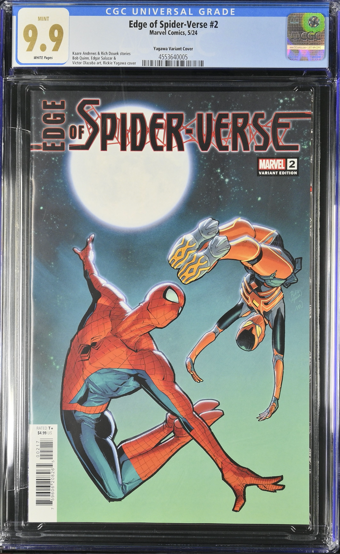 Edge of Spider-Verse (2024) #2 Yagawa 1:25 Retailer Incentive Variant CGC 9.9