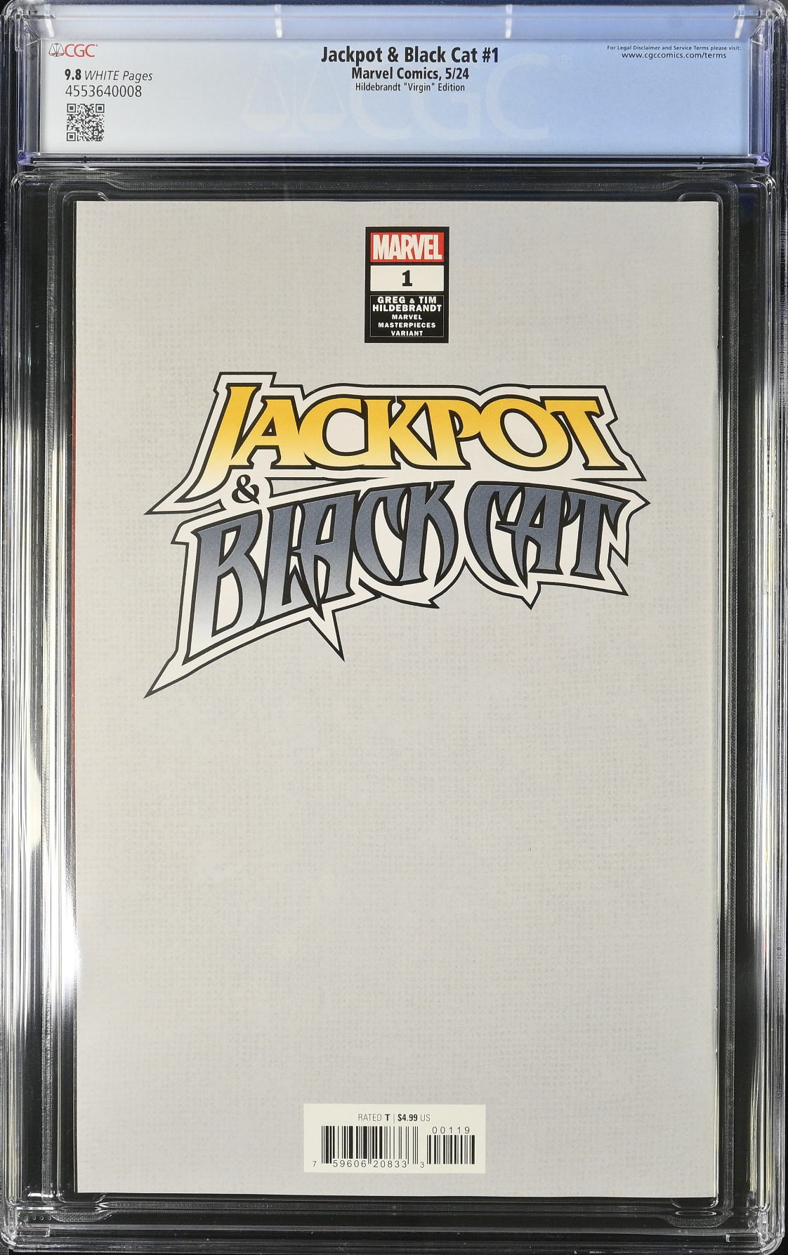 Jackpot & Black Cat #1 Hildebrandt 1:50 Virgin Retailer Incentive Variant CGC 9.8