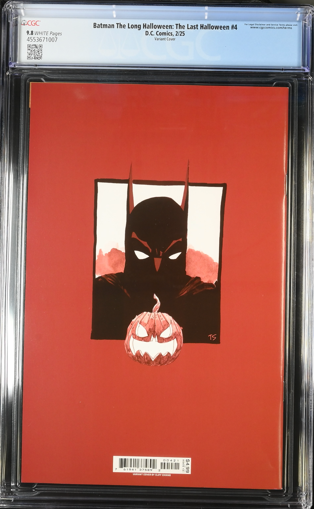 Batman: The Long Halloween - The Last Halloween #4 Chiang Variant CGC 9.8