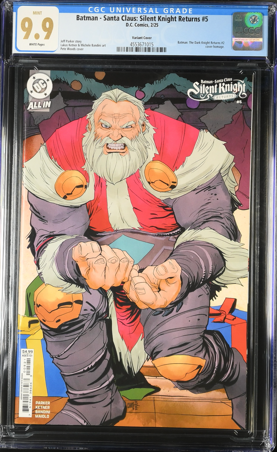 Batman - Santa Claus: Silent Knight Returns #5 Woods Variant CGC 9.9