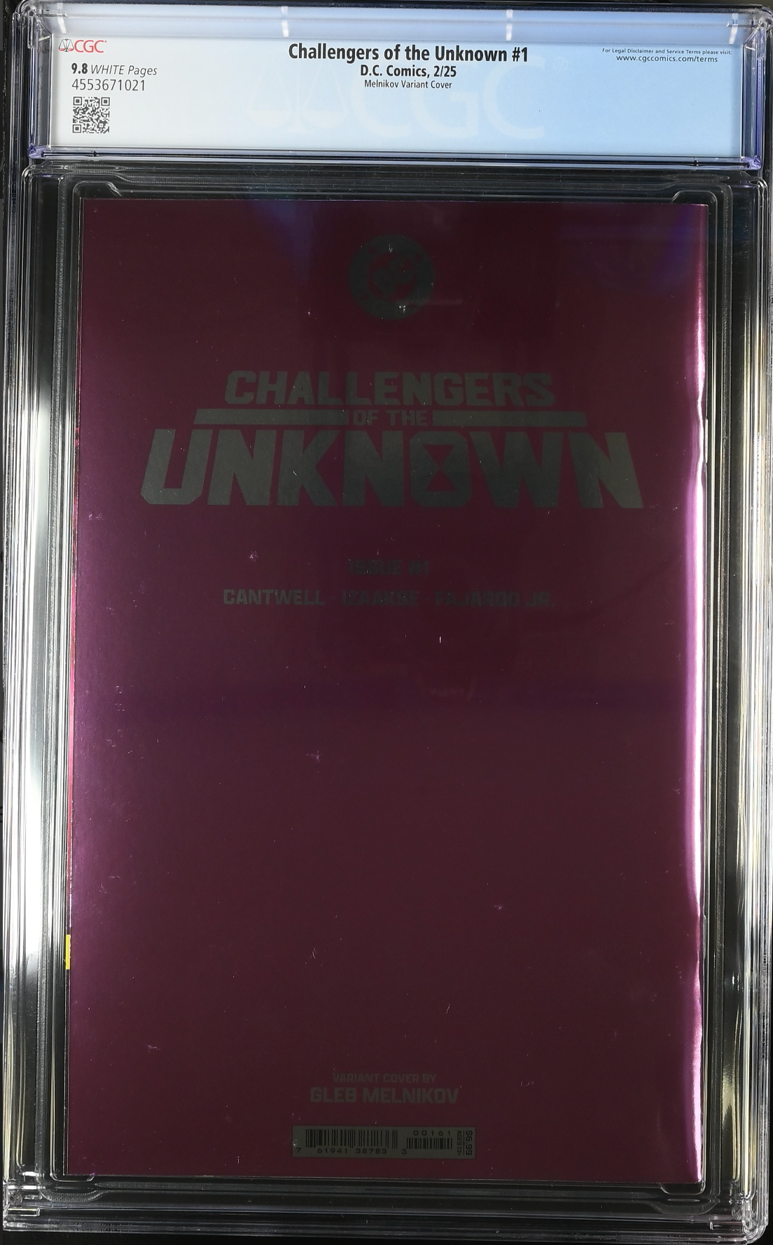Challengers of the Unknown #1 Melnikov Foil Variant CGC 9.8