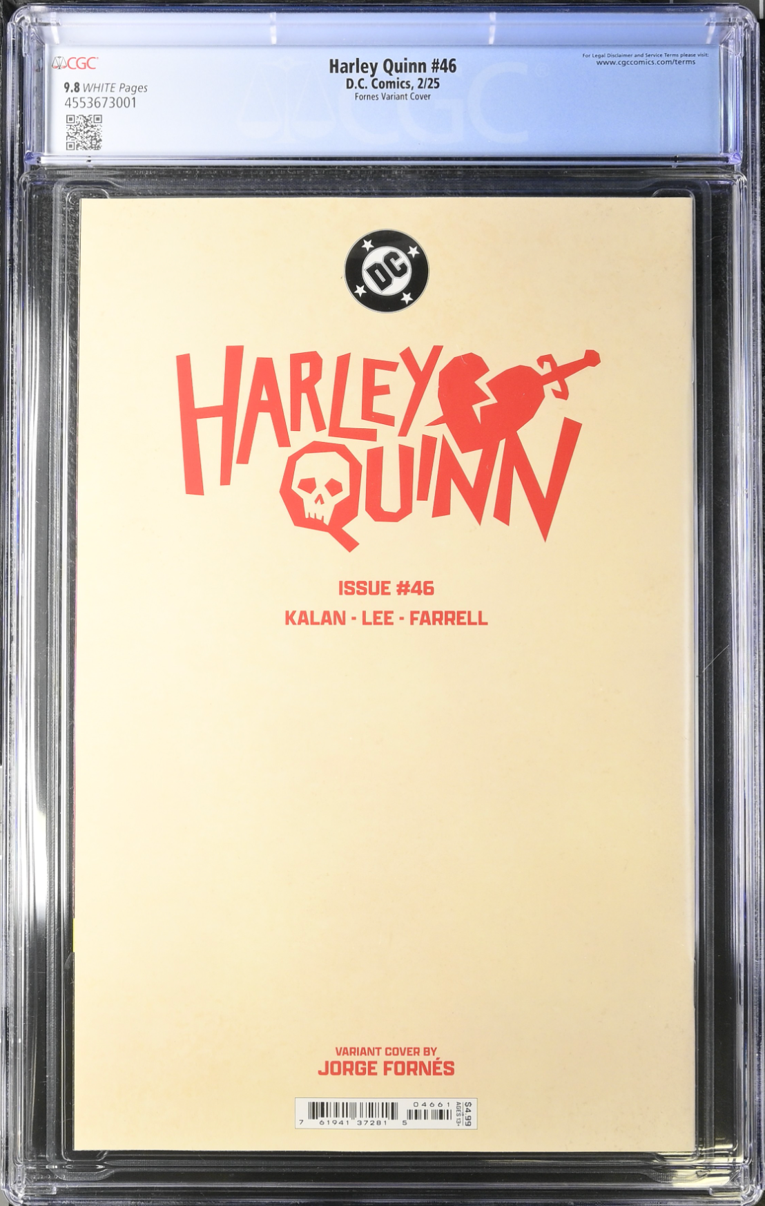 Harley Quinn #46 Fornes Variant CGC 9.8